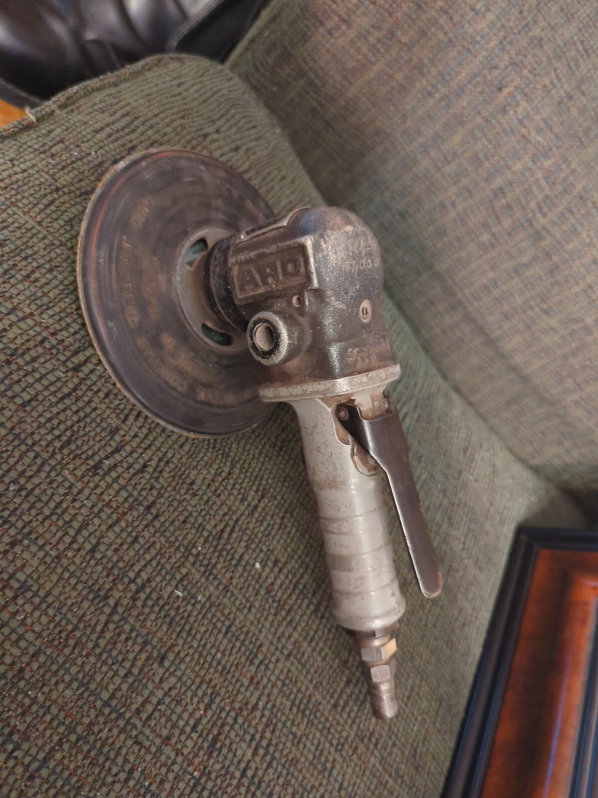 Vintage ARO Pneumatic Disk Sander