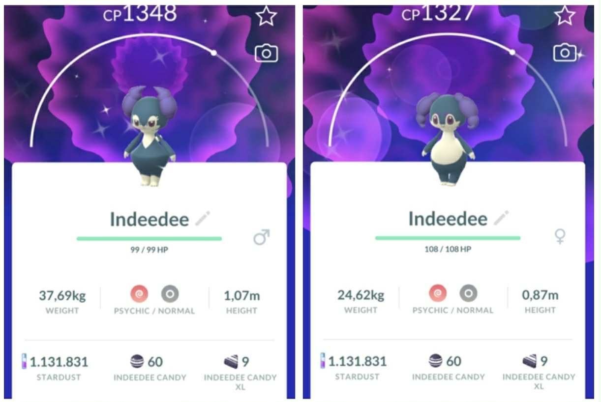 Pokémon Go - Shiny Indeedee Male / Female - Trade 1 Million Stardust