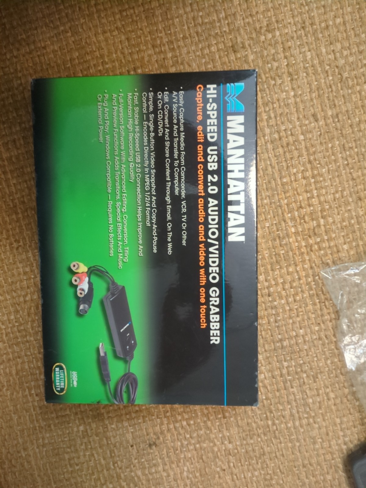 Manhattan High Speed USB Audio Video Grabber