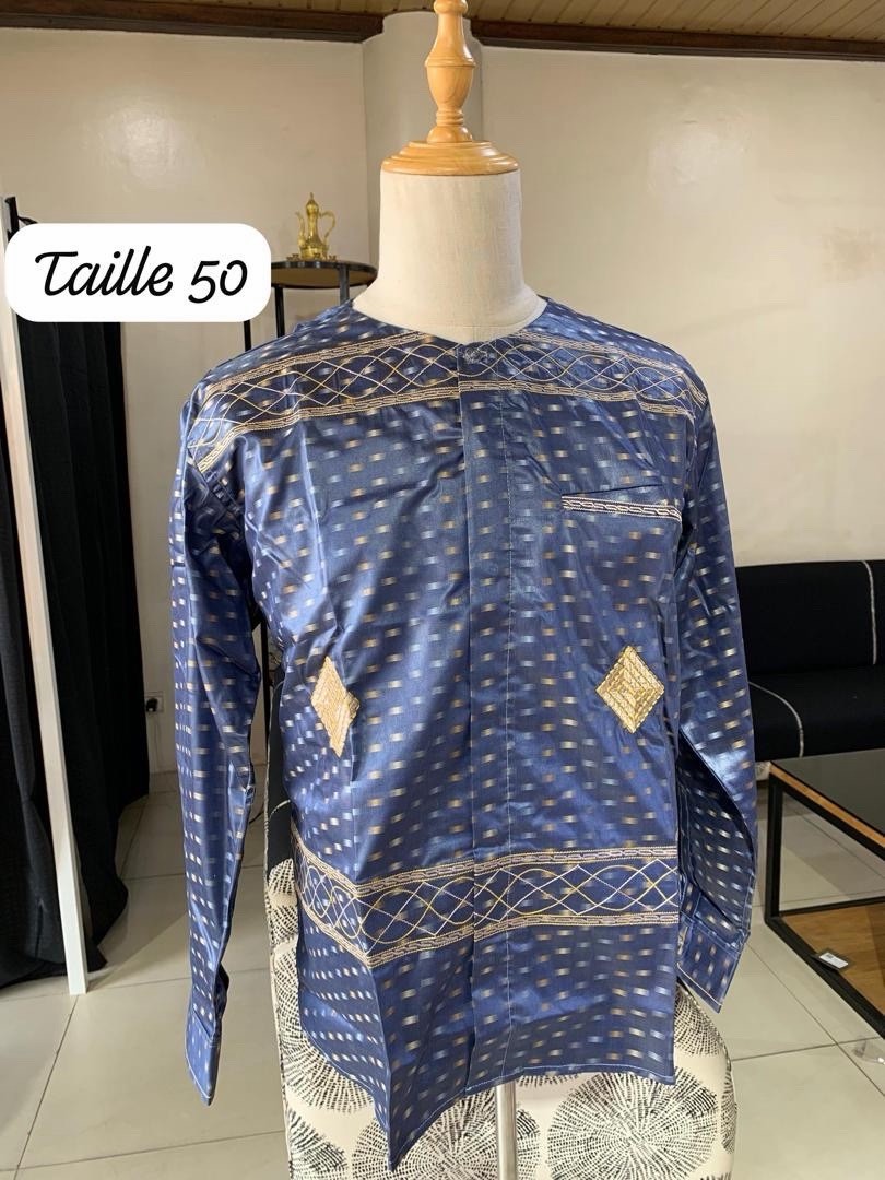 Sahelian Dashiki Shirt for Men, Multiple Colors & Sizes 42-50