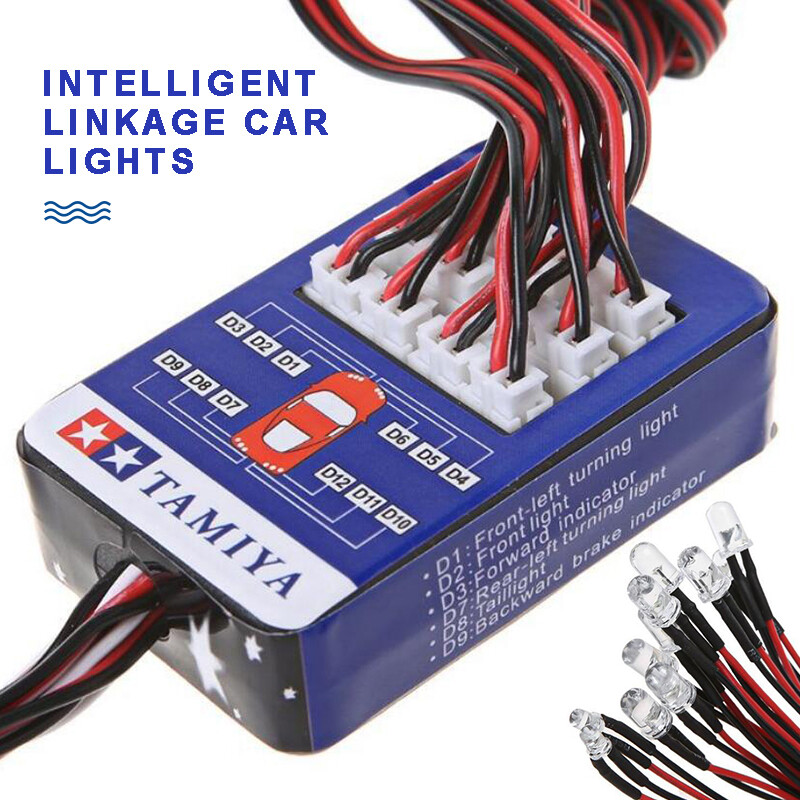 12 LED Light Steering System Lighting Kit fit for TAMIYA TT-01 SCX10 CC01 RC Car