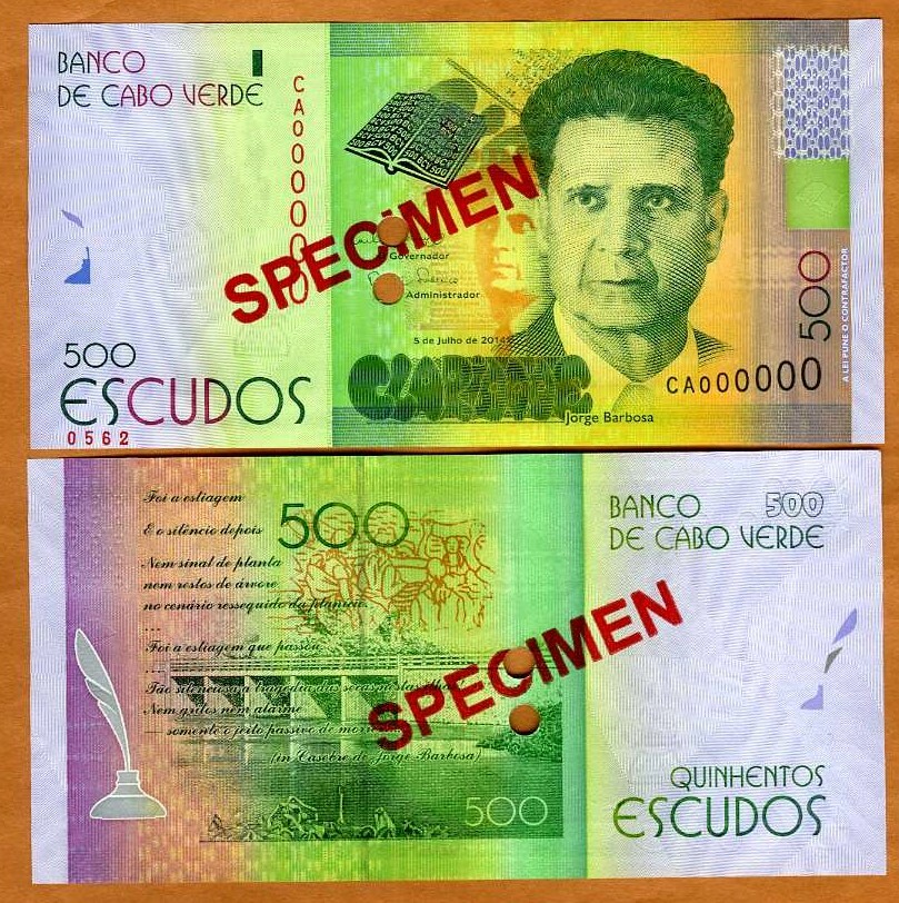 SPECIMEN Cape Verde, 500 Escudos, 2014 (2015), P-72s, UNC