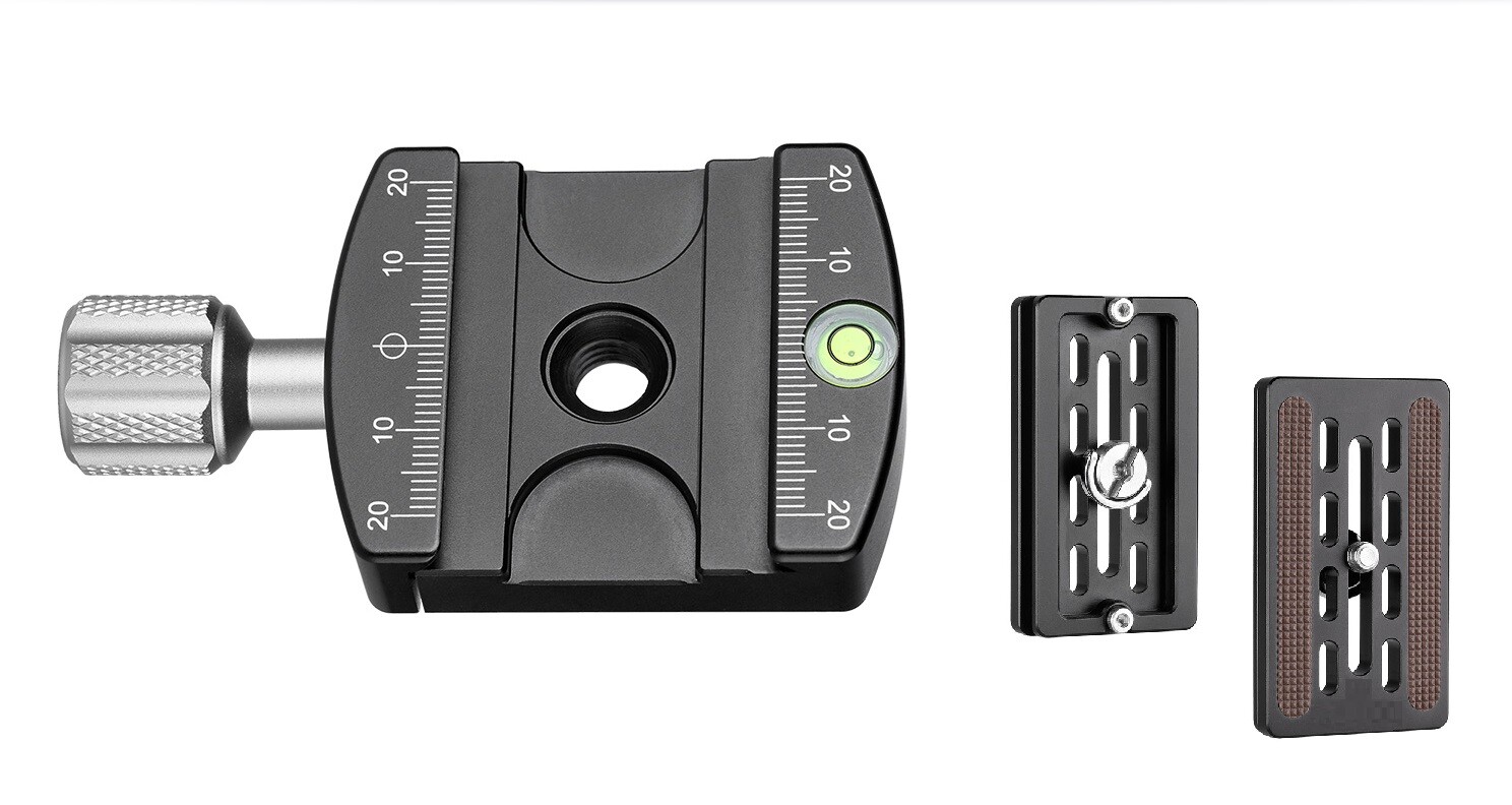 【Leofoto US Dealer】Leofoto LHC-50 Arca Standard 50mm Screw-Knob Clamp With Plate