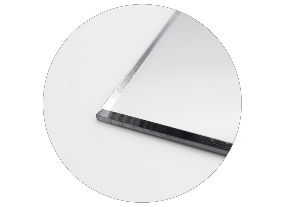 FHC AMP105 Clear Single Blank Acrylic Mirror Plate