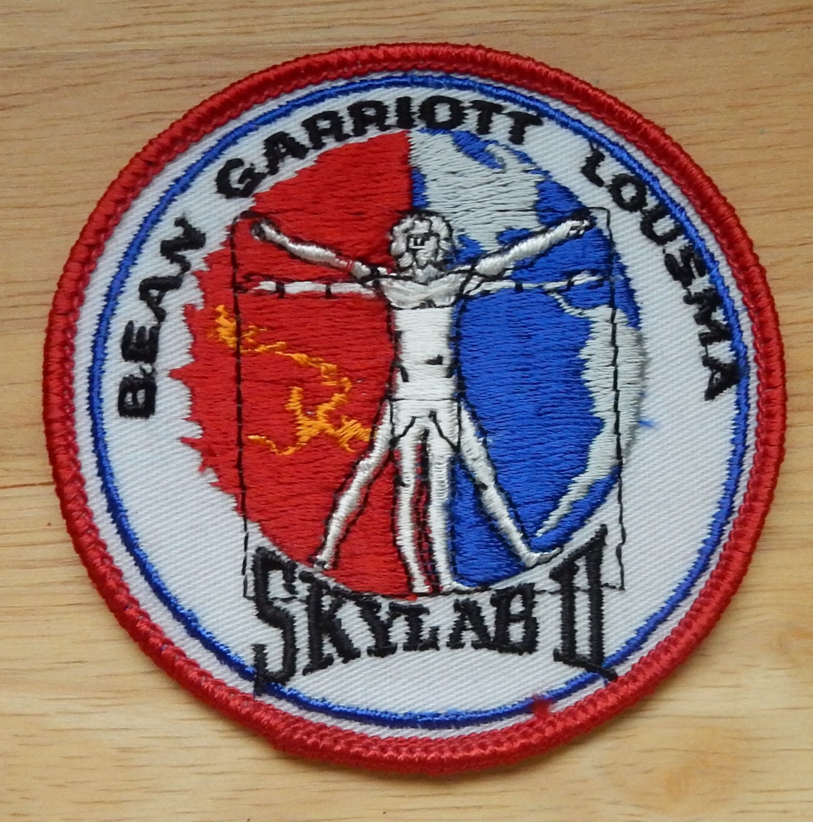 Skylab 2, NASA Bean, Garriott & Lousma Iron-On Patch (1973)