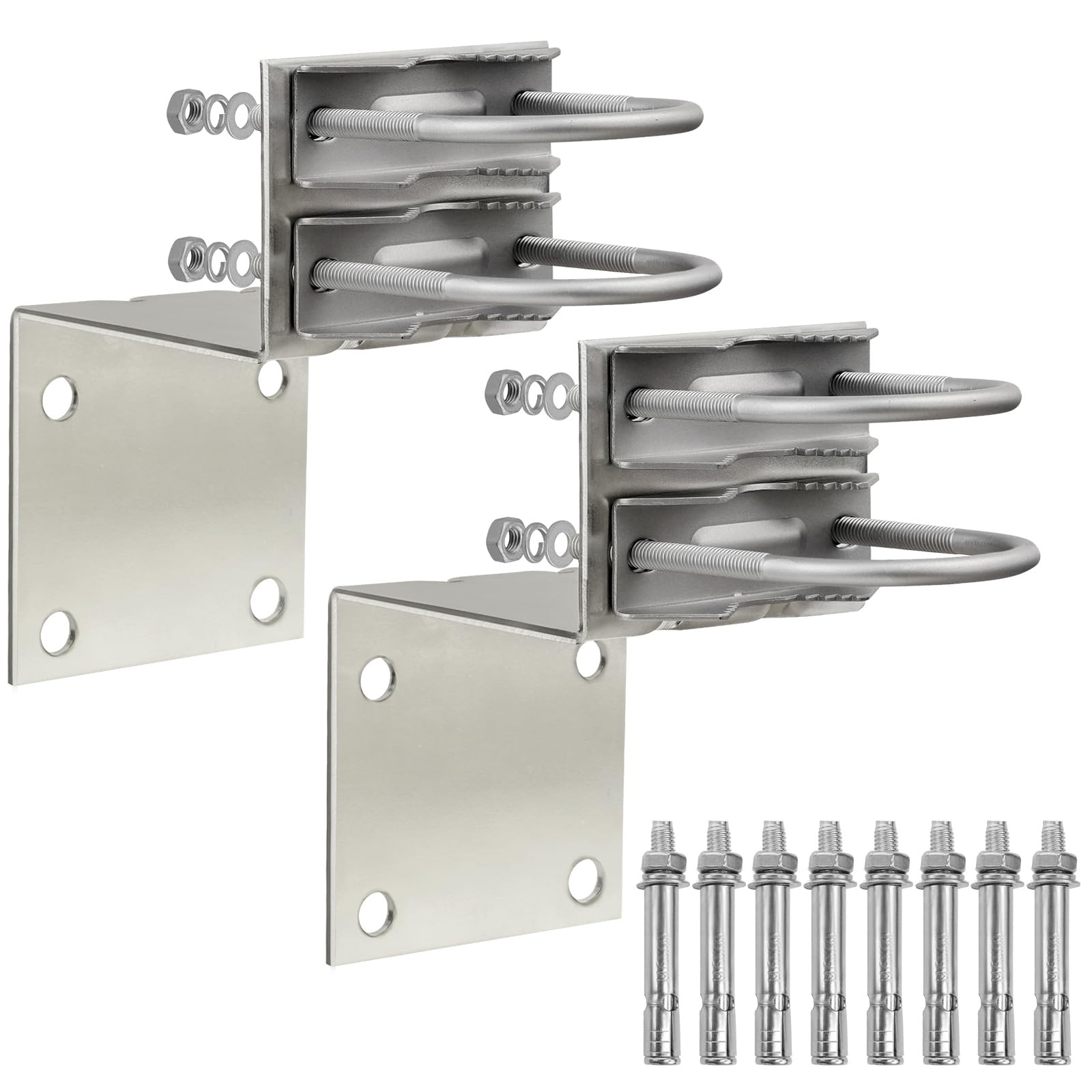 Antenna Pole Mount Bracket Kits - 2 Set Antenna Pole Mast Mount Bracket with