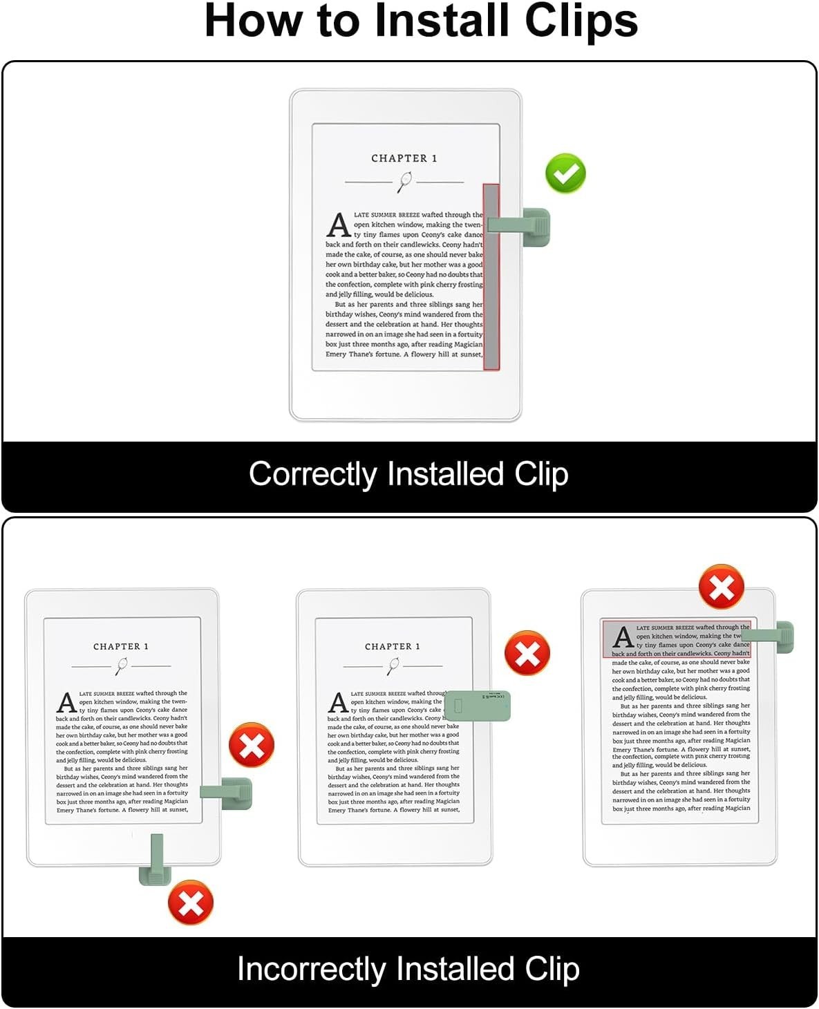 RF Remote Control Page Turner for Kindle Paperwhite Scribe Accessories, Page ...