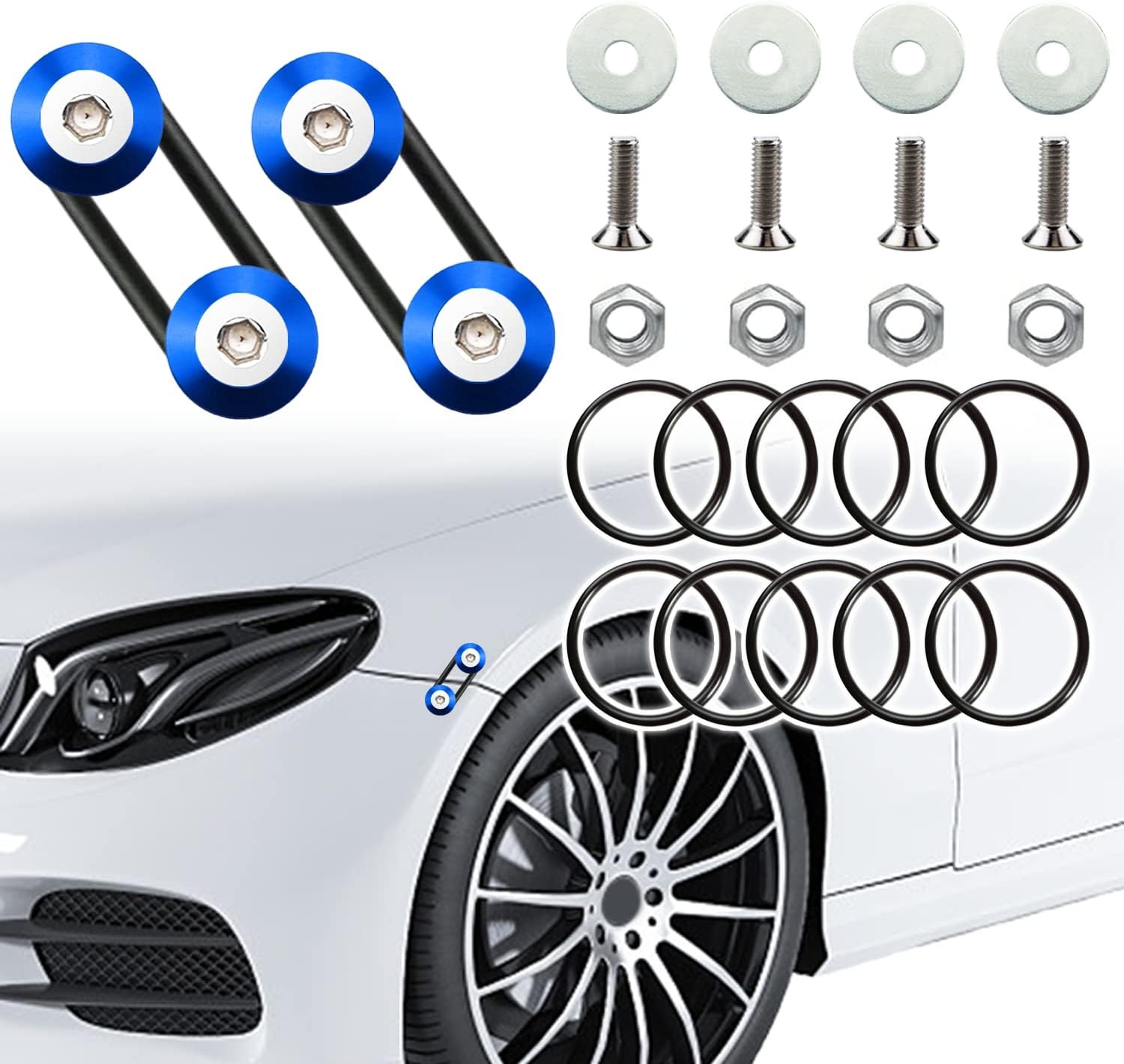 12PCS Universal Quick Release Bumper Clips Fasteners for Auto Bumpers