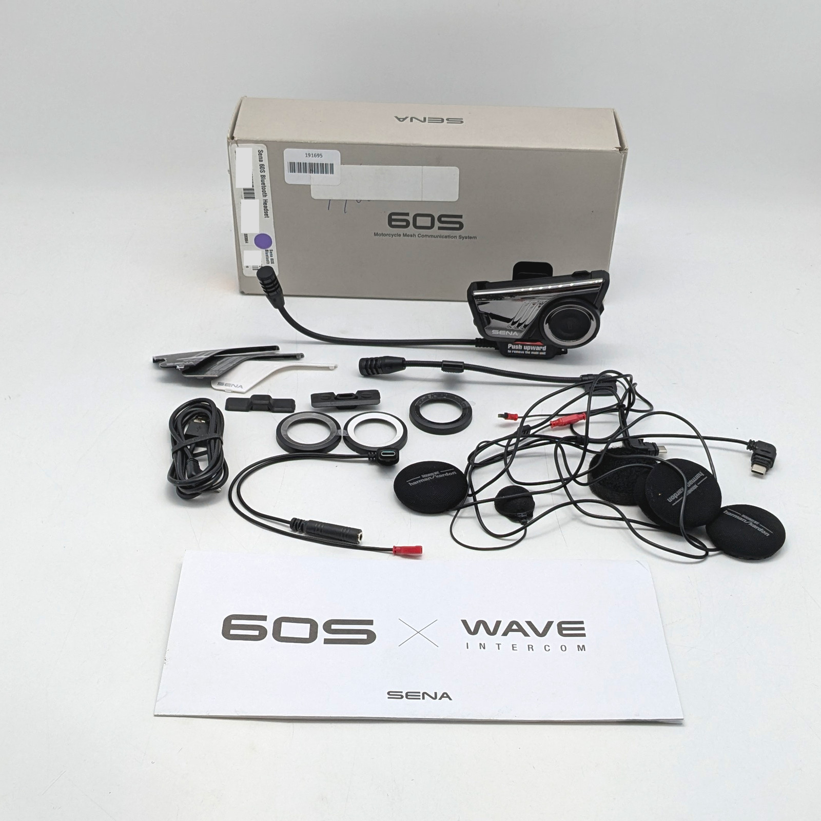 Sena 60S Motorcycle Mesh Bluetooth Communication System Headset Single (60S-01)