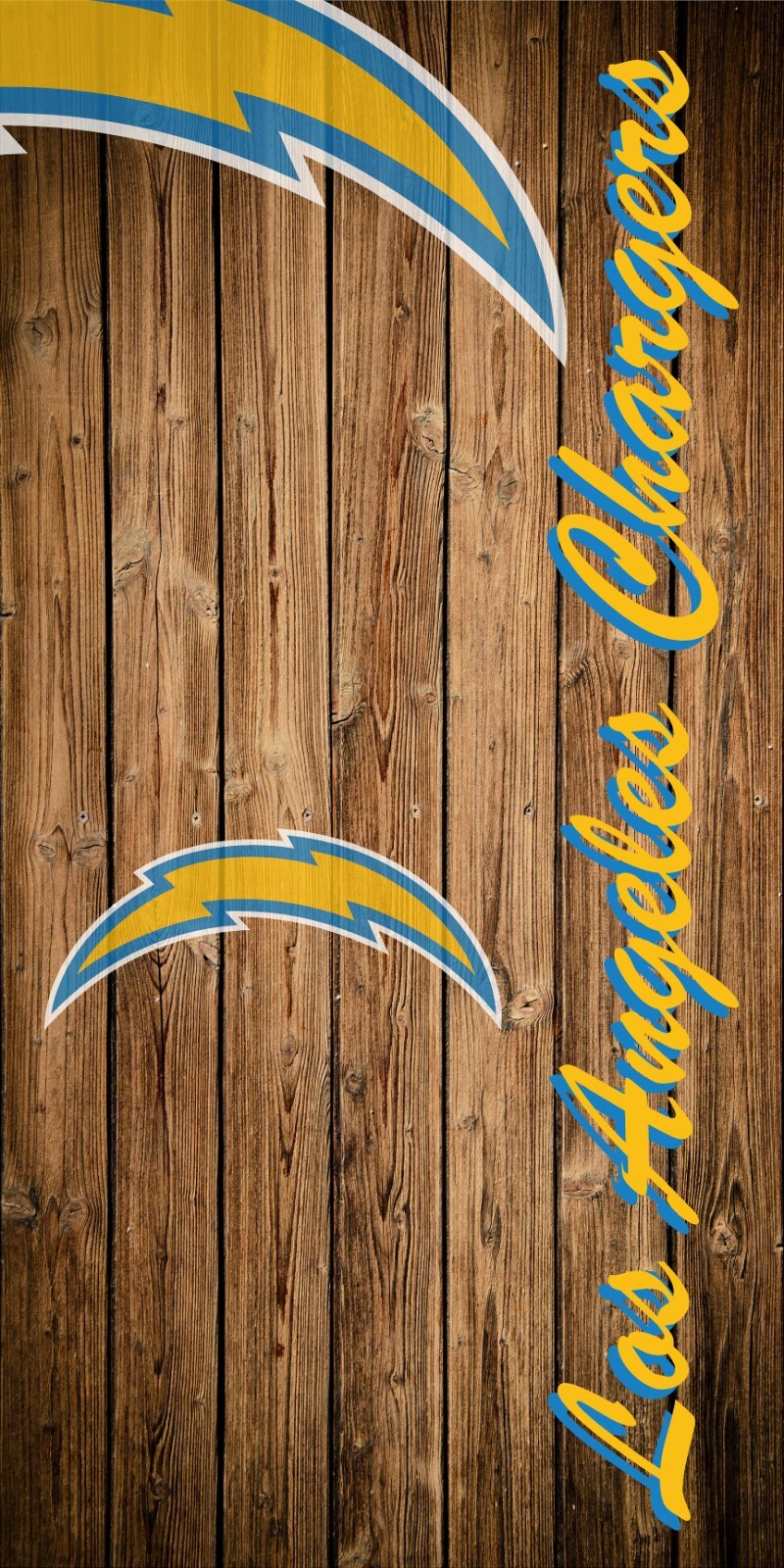 Chargers cornhole board vinyl wraps