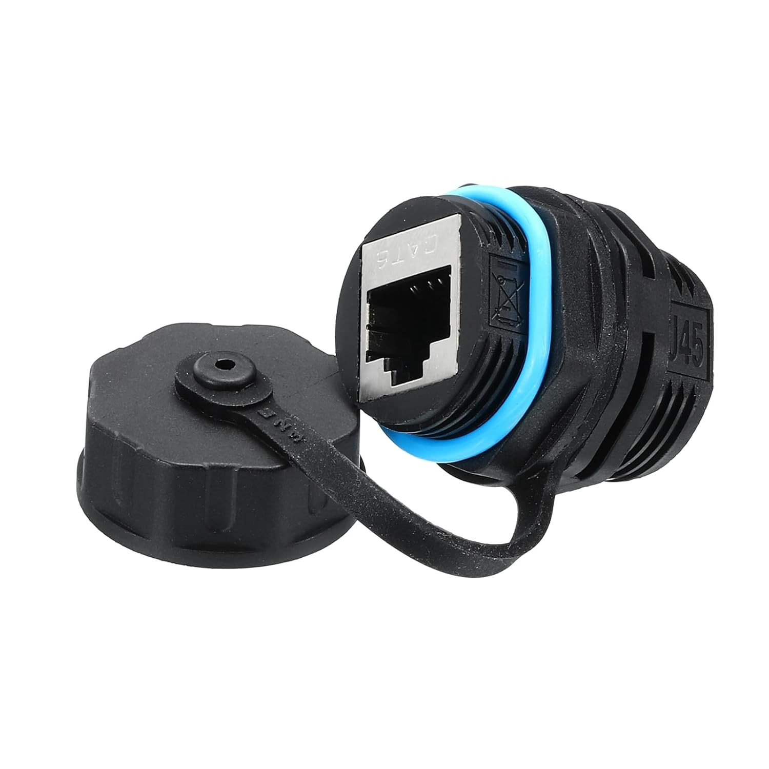 RJ45 Panel Mount Coupler, IP68 Shielded Industrial Panel Mount Bulkhead Ethernet