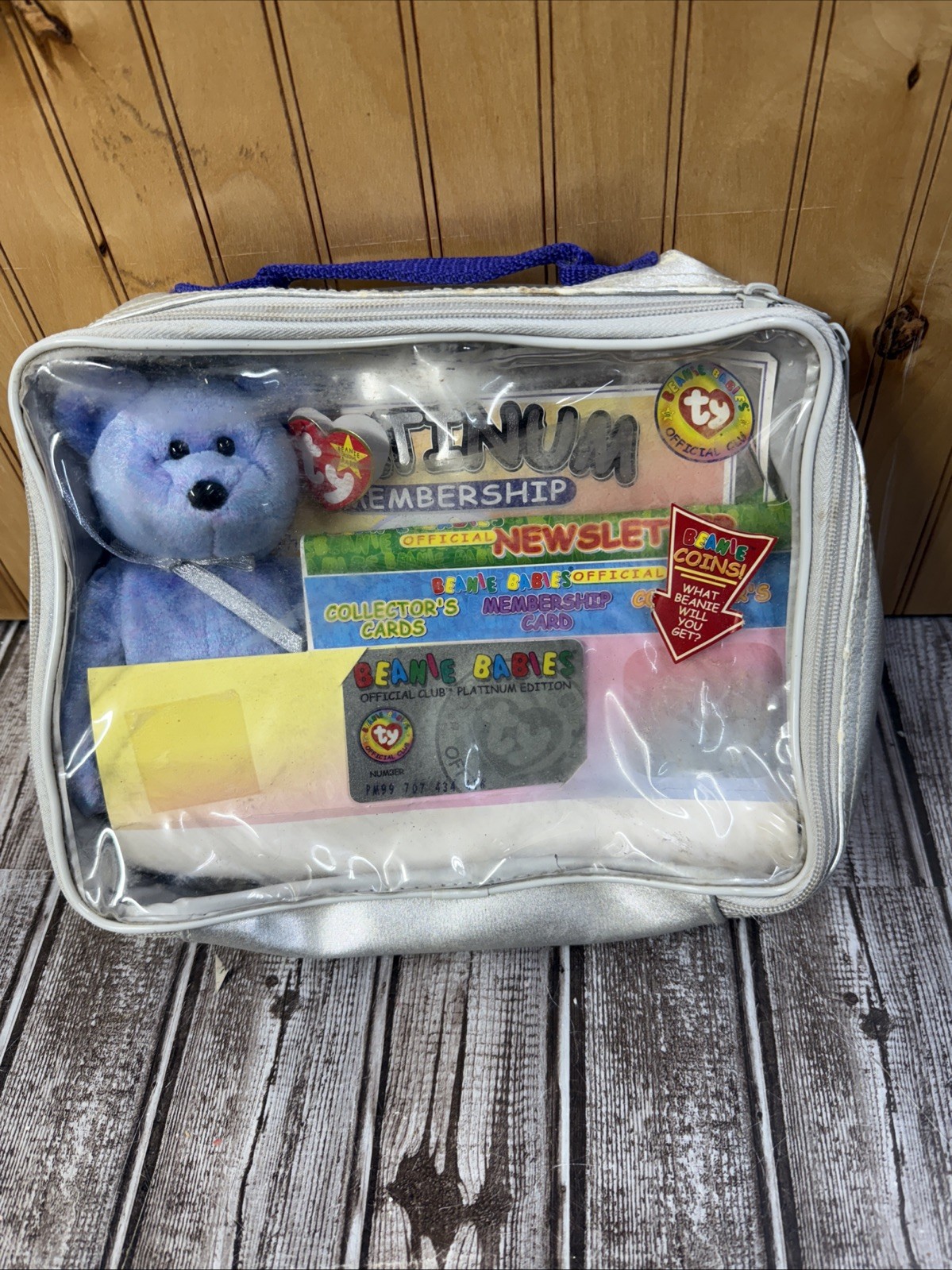 Ty Beanie Babies Official Club Platinum Edition Membership Bag