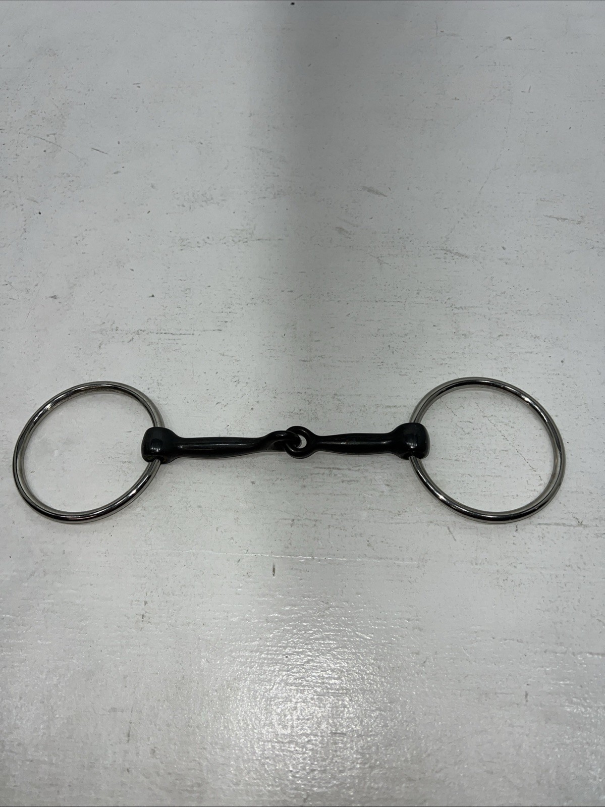 New Congress Leather O Ring Smooth Mouth Snaffle 5” Bit. #47784 U-9