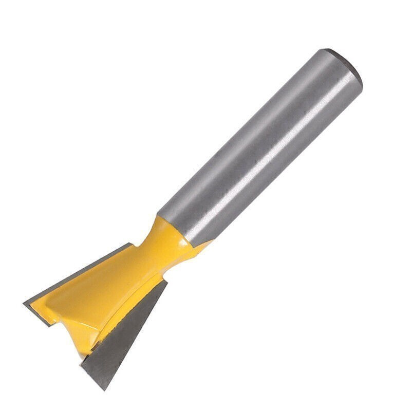Durable 8mm Shank Carbide Dovetail Joint Router Bit Set Woodworking Cutter Tool
