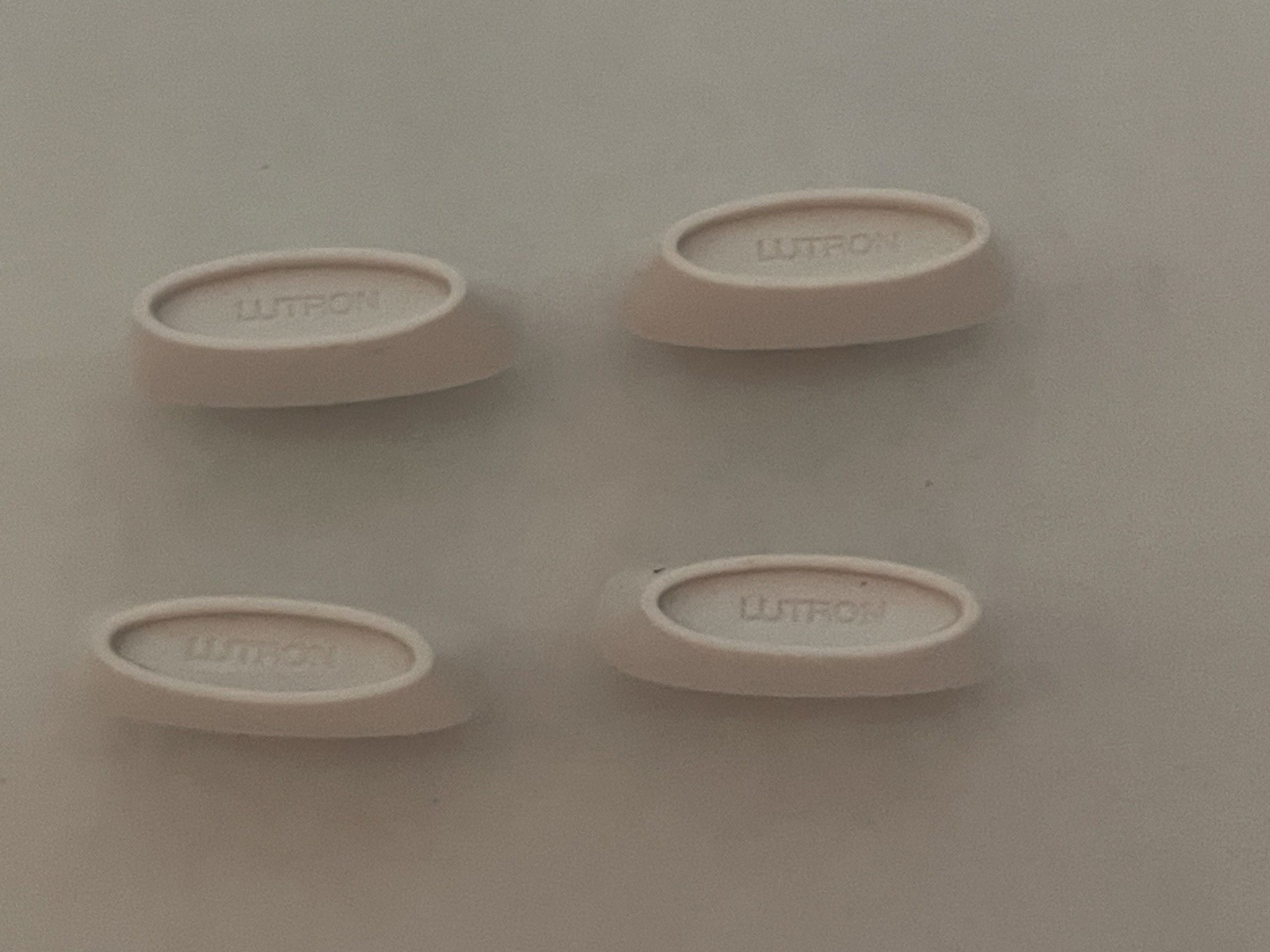 NEW qty.4 Lutron White Light Switch Knob Slider Slide Replacement