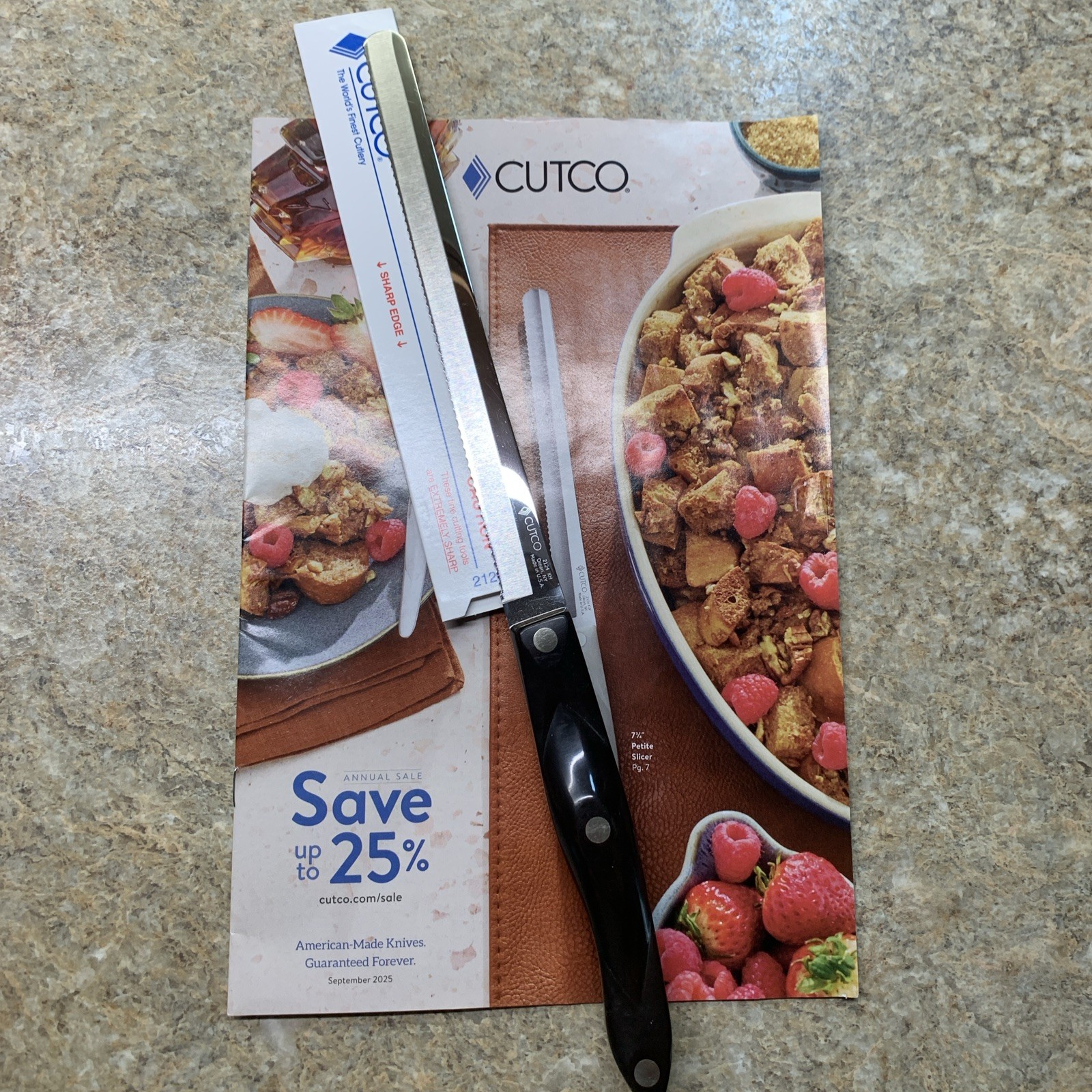 CUTCO 2124 Petite Slicer Sharp! Factory Fresh DD Edge Classic Black Choose Qty