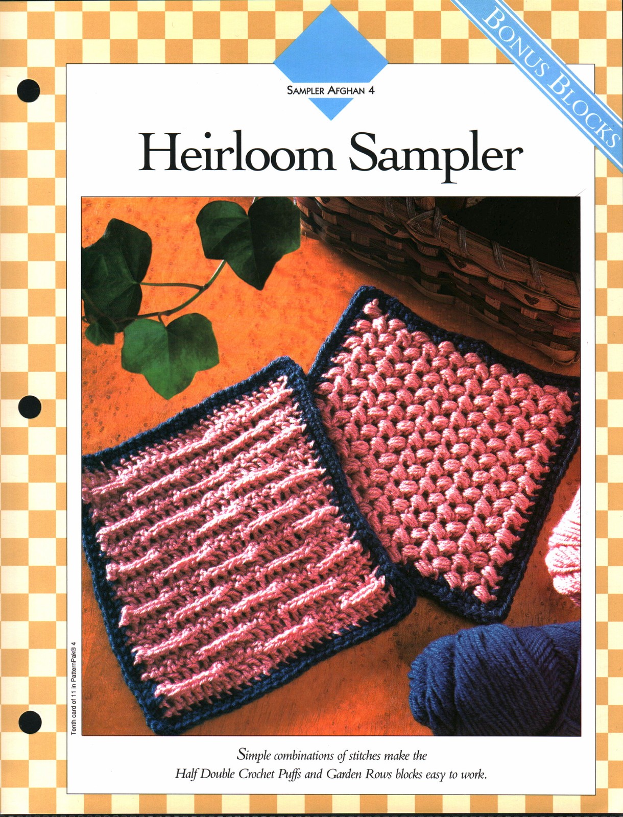 Heirloom Sampler 4 - Sampler Afghan 4 | Vanna Crochet Faves 85040-J