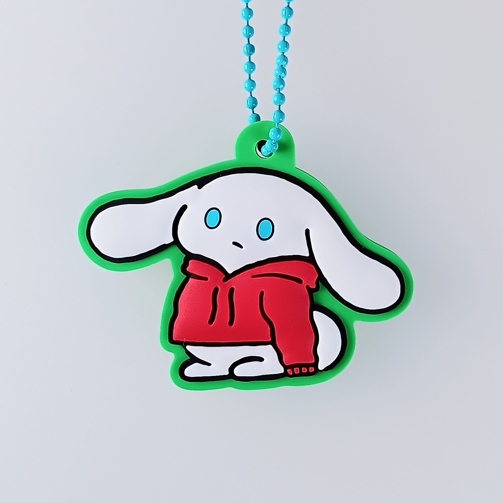 I. Cinnamoroll Sanrio Characters Relaxed Fluffy Rubber Keychain From Japan