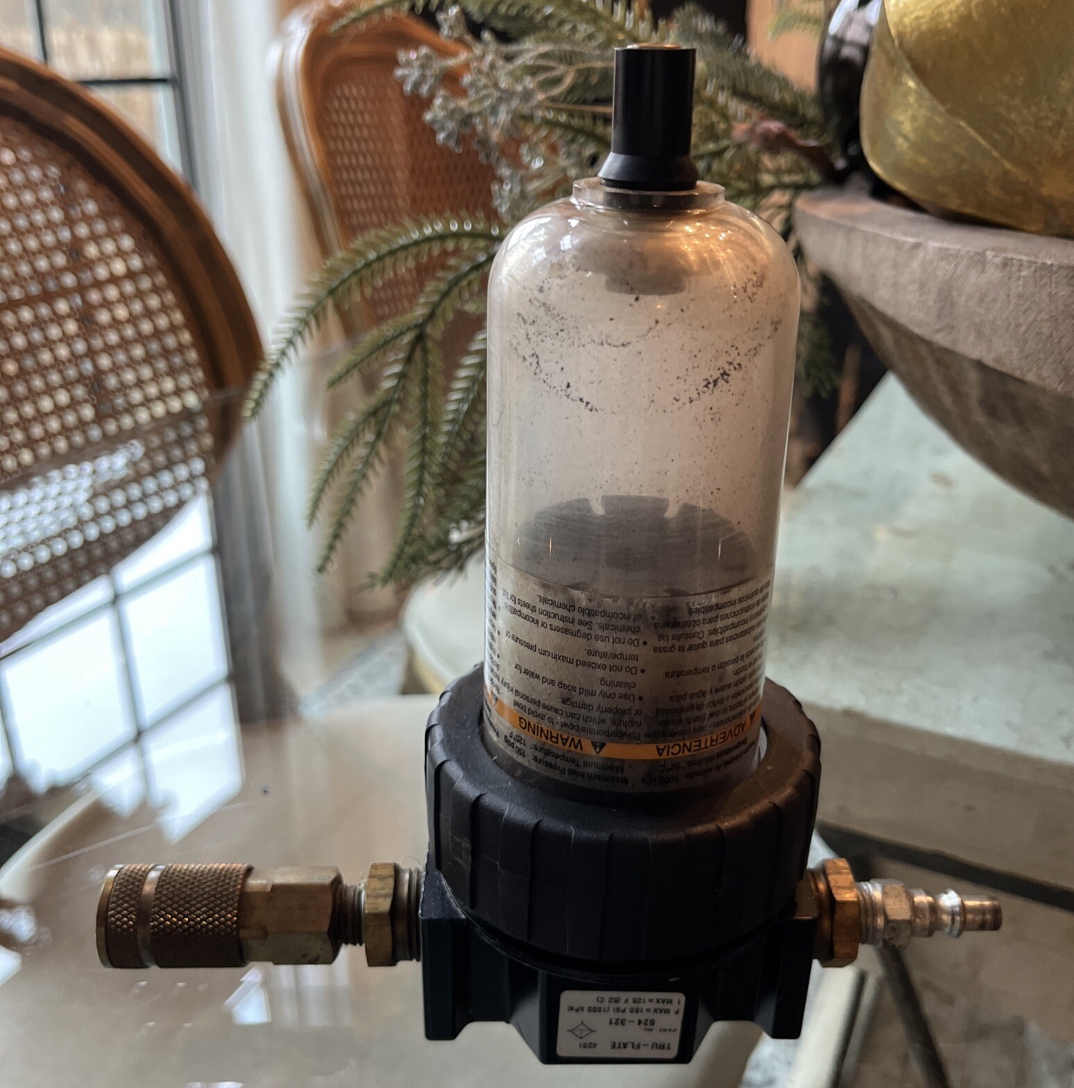 Gauge Tru Flare Filter Gauge Standard Steampunk Industrial Decor