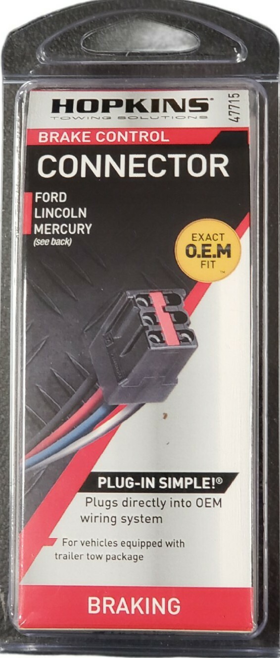 Hopkins 47715 Plug-In Simple Brake Control Connector Sealed New