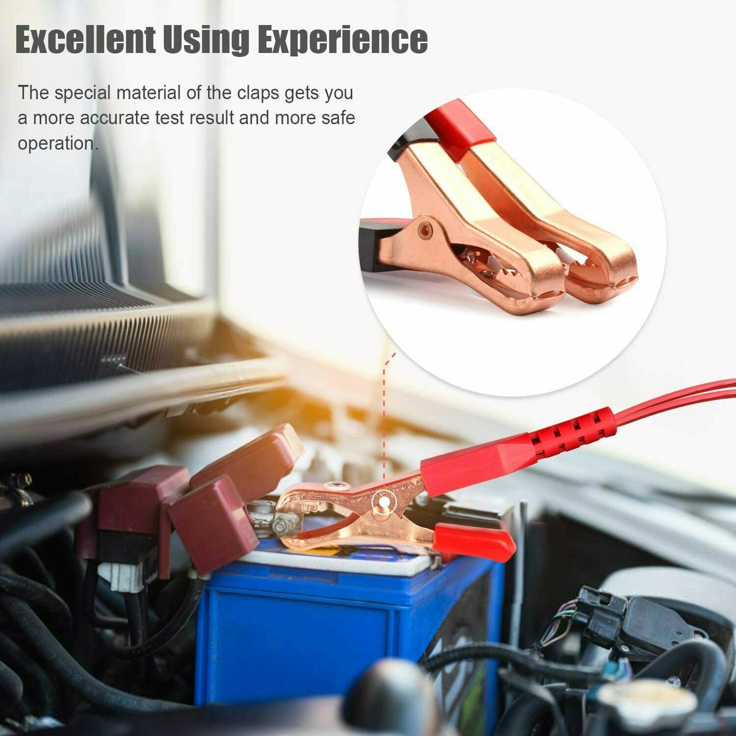 Foxwell BT100 Pro 12V Car Battery Analyzer - Accurate CCA 100-1100 Testing Tool
