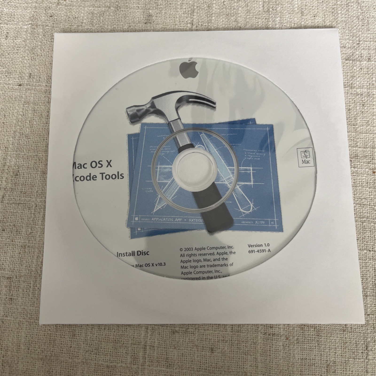 Vintage 2004 Mac OS X Xcode Tools v1.1 Macintosh Software Install Disc CD