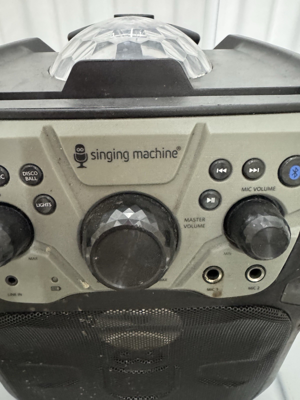 SINGING MAchine disco led KARAOKE SYSTEM BLUETOOTH Untested SKU:C