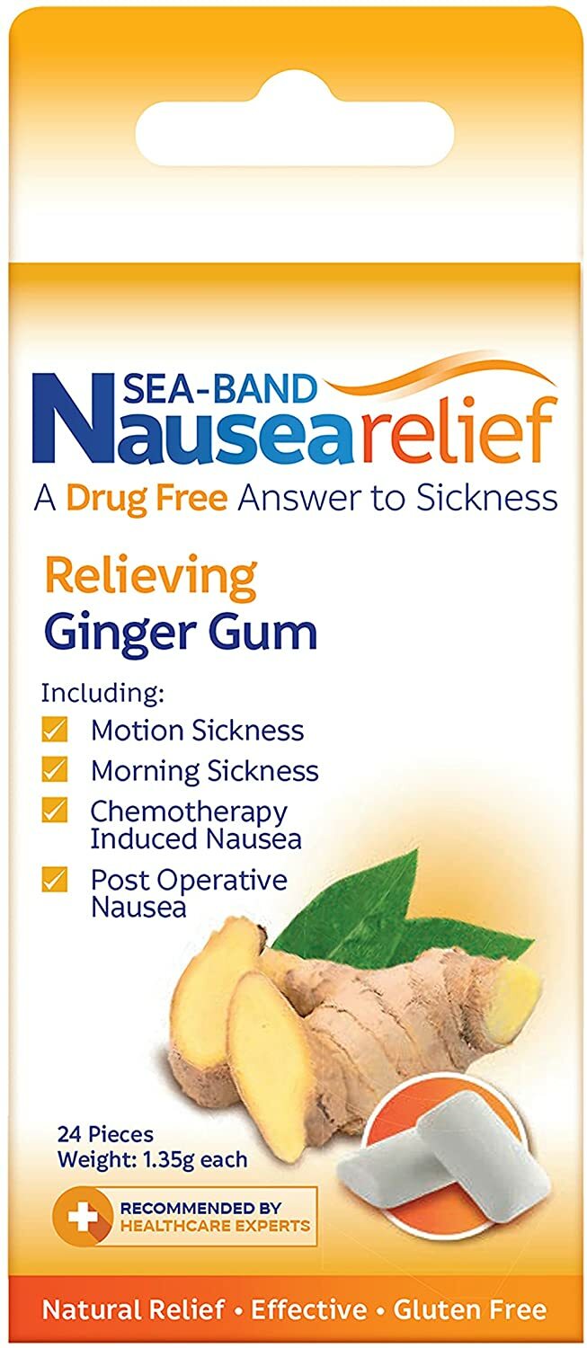 Sea-band Anti-Nausea Ginger Gum 24ct --
