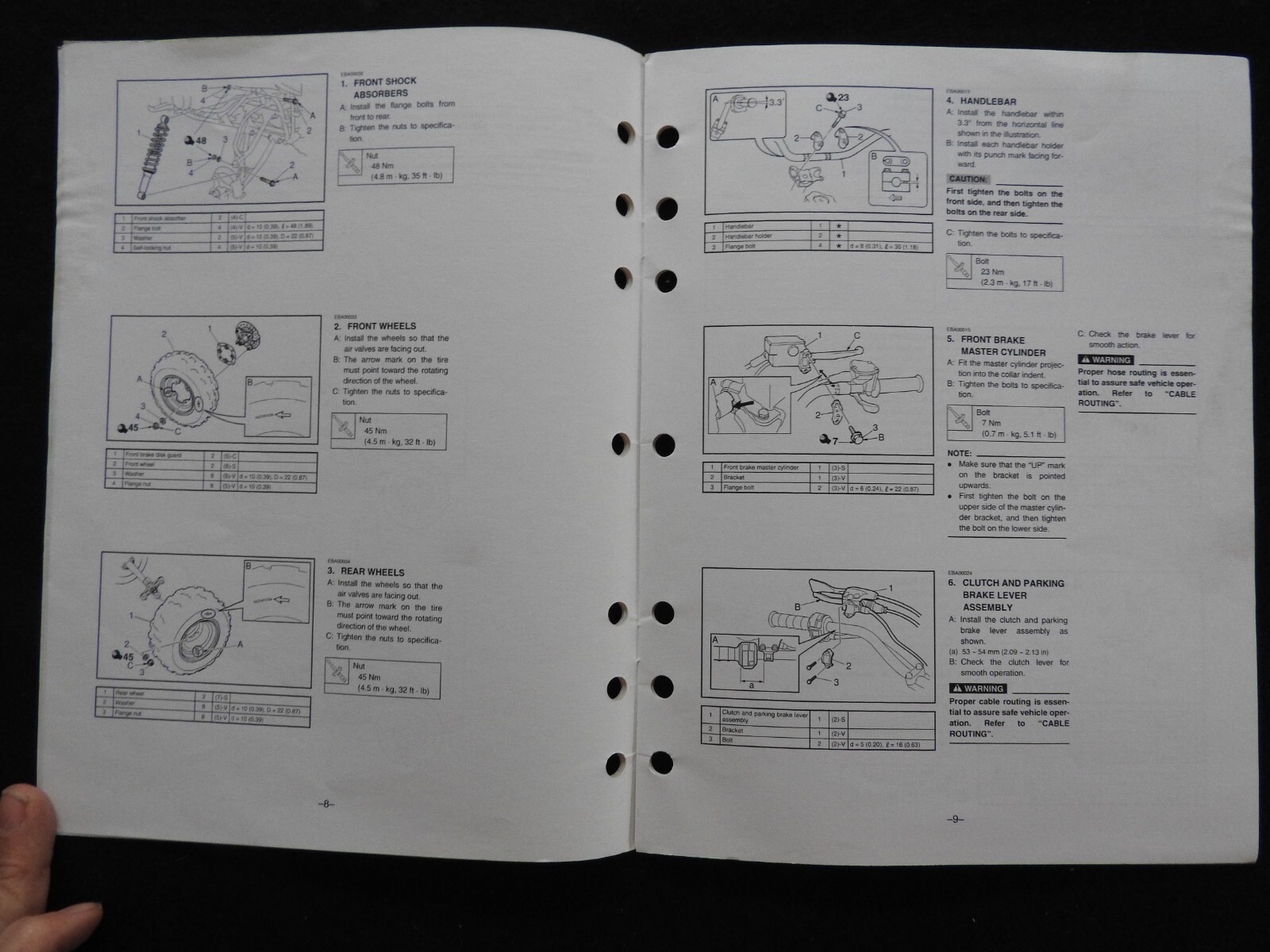 2005-2006 YAMAHA DEALER RAPTOR 700 YFM700RV 4x4 ATV ASSEMBLY MANUAL