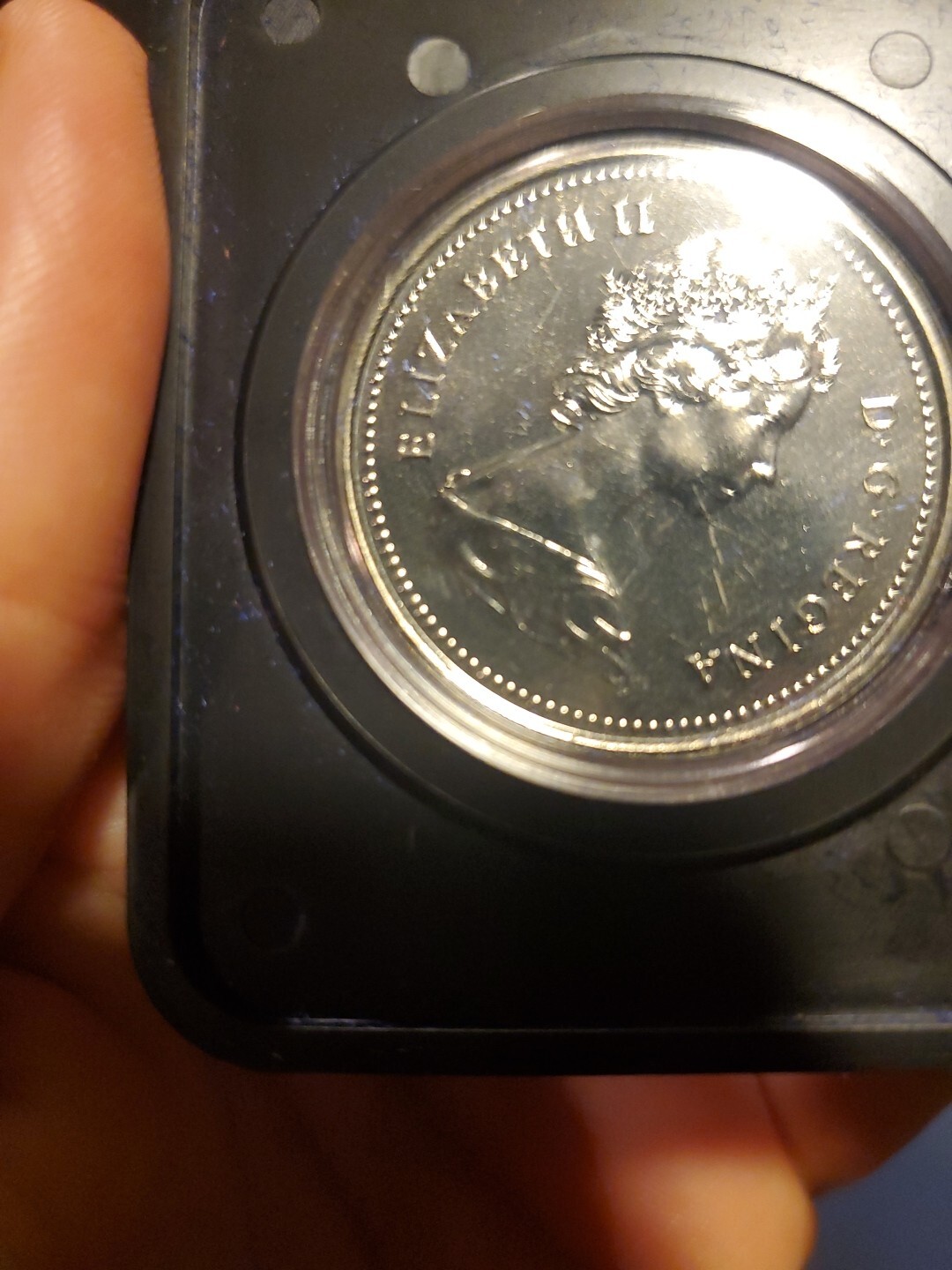 1975 CANADA SILVER Dollar Voyager Never Removed From Plastic Case
