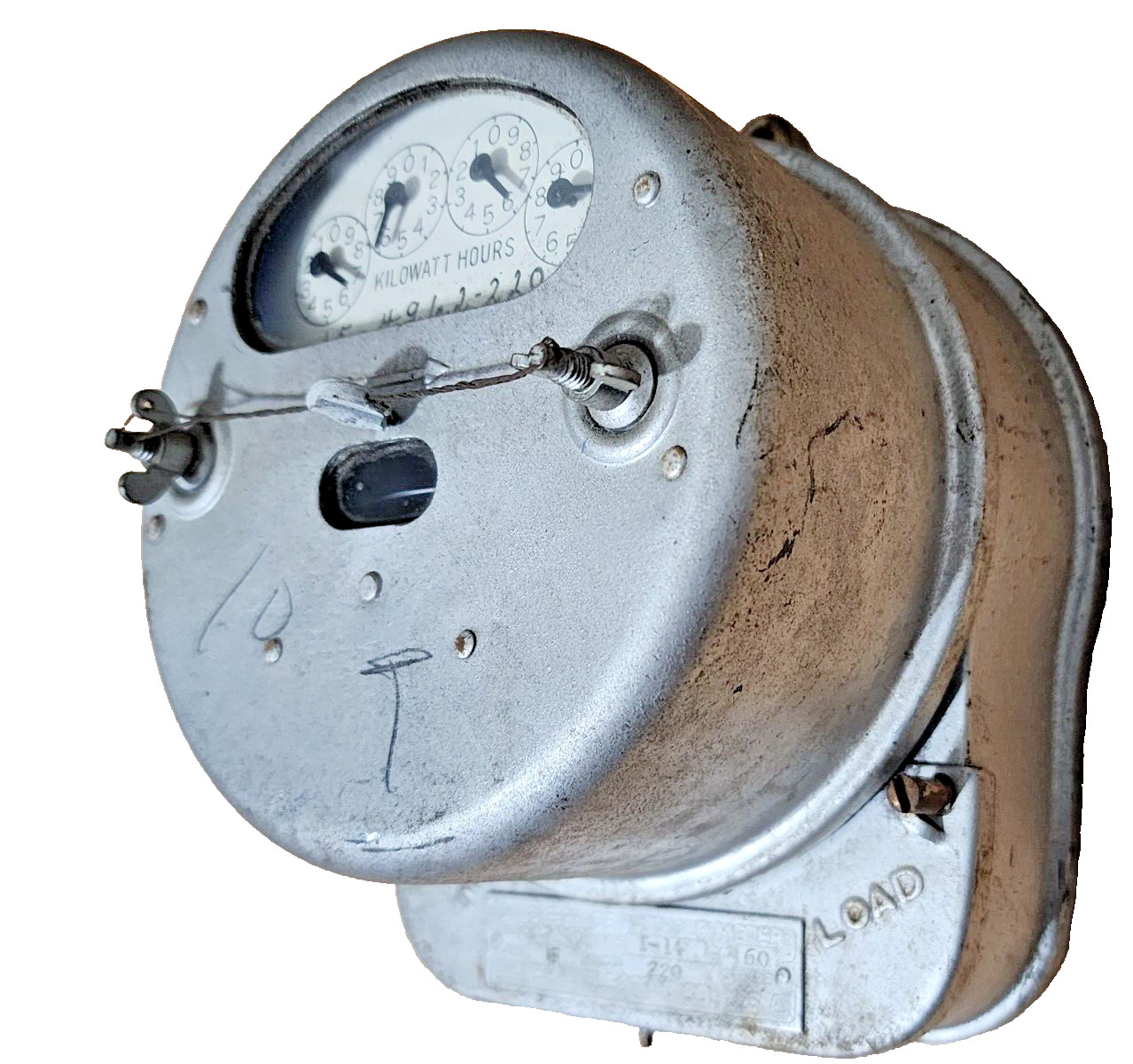 General Electric 15-4962-220 Type I-14  Single-Phase 15 Amp Watthouse Meter 220V
