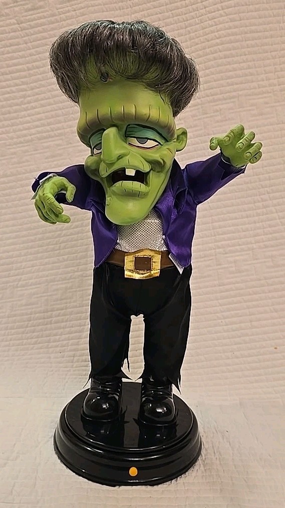 Gemmy Dancing Frankenstein Halloween Musical Shakes Booty & Spins TESTED