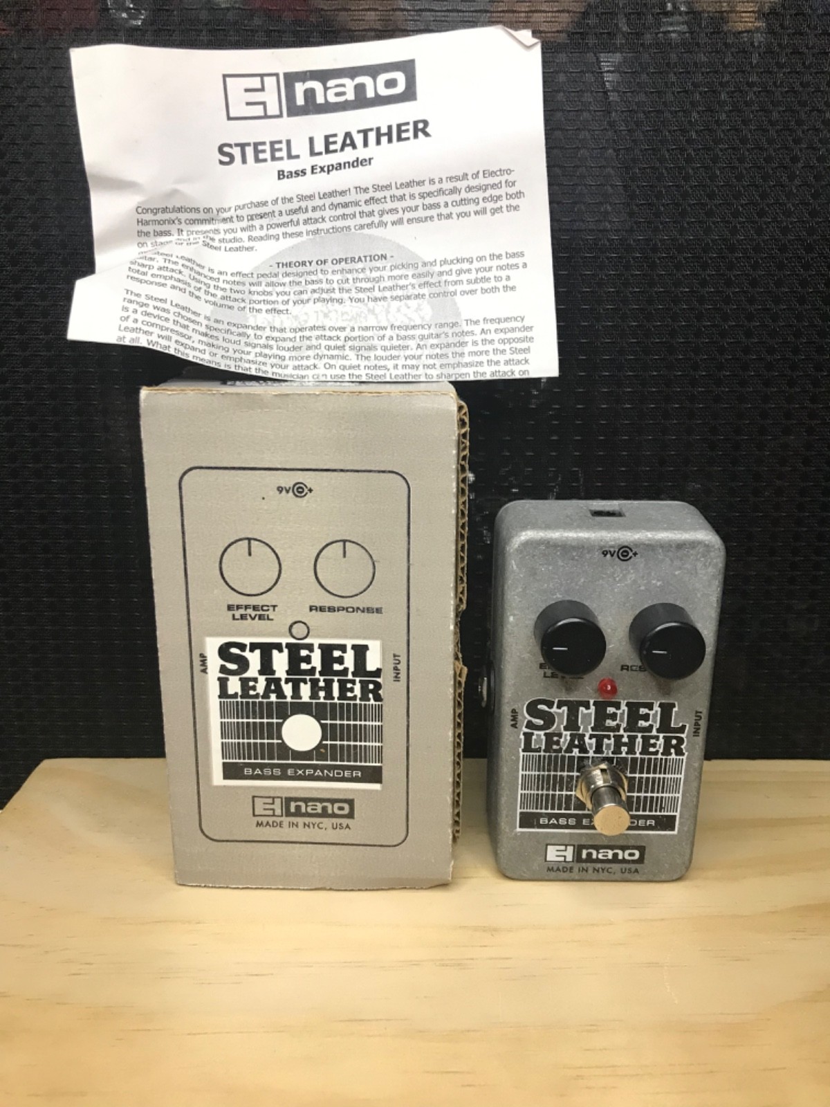 Electro Harmonix bass expander steel leather read