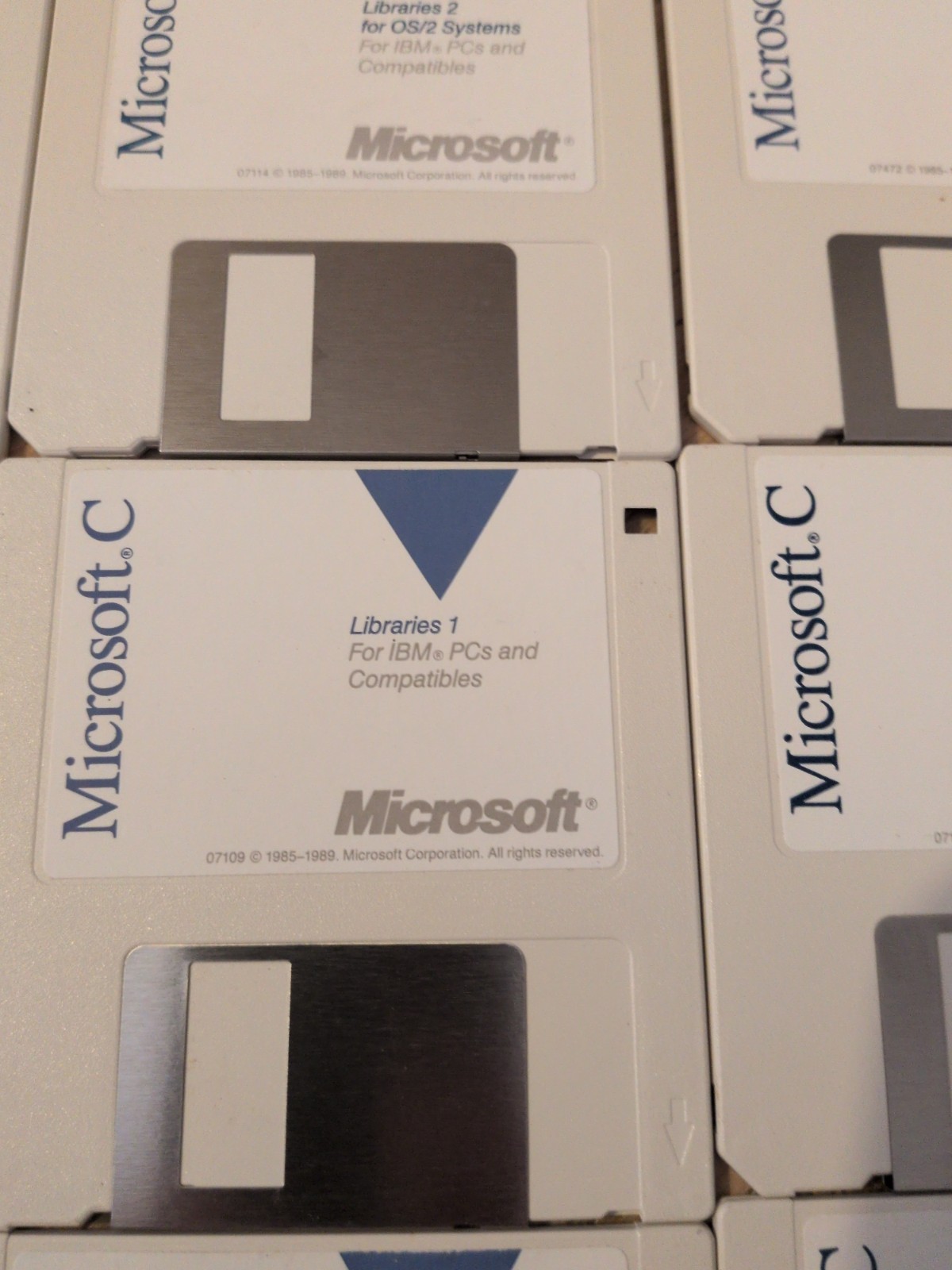 Vintage Software Microsoft C Floppy Disks 12 Total