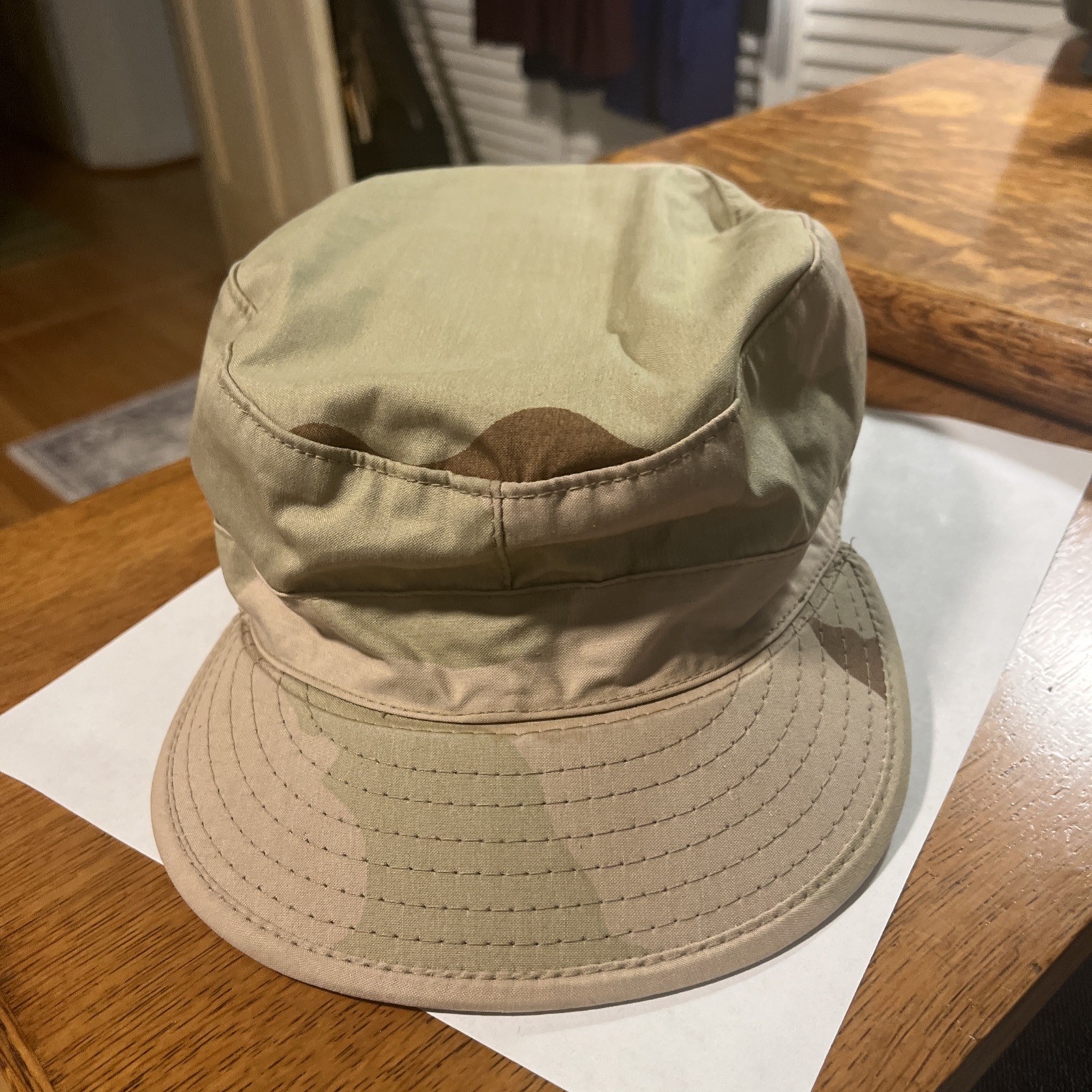 US Military Desert Army Camouflage Pattern Class 2 Hat Cap Size 7 3/8