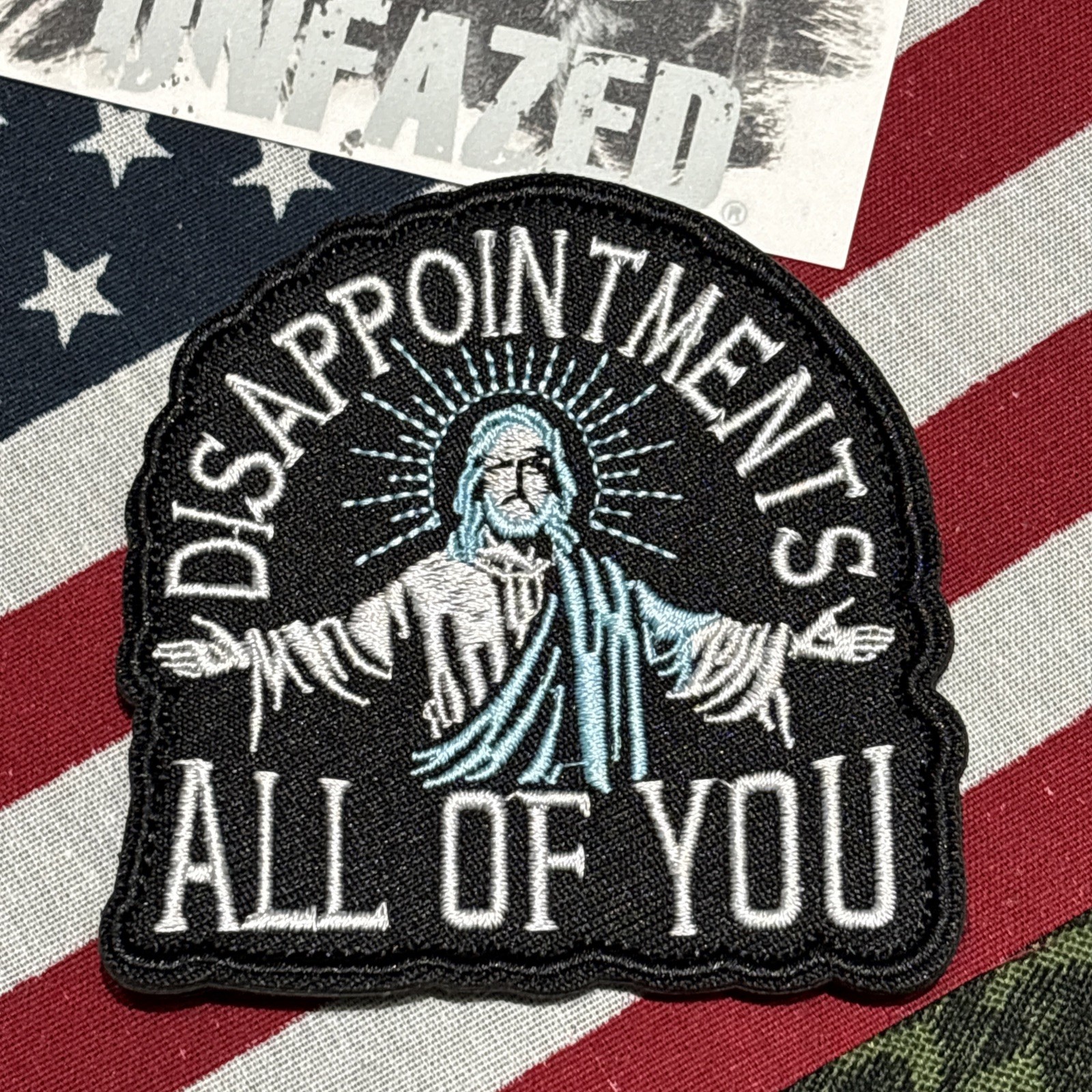 Disappointments All Of You Patch Hook & loop High Quality Embroidery 3x3”