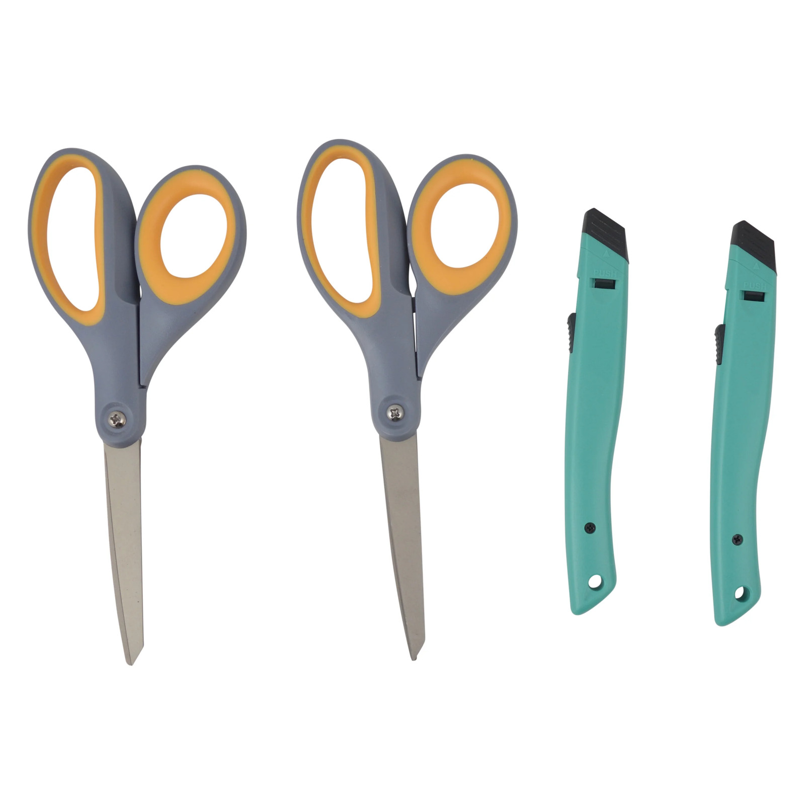 Westcott 8" Titanium Bonded Ceramic Cutter Scissors 4-Pack for All-Purpose Use