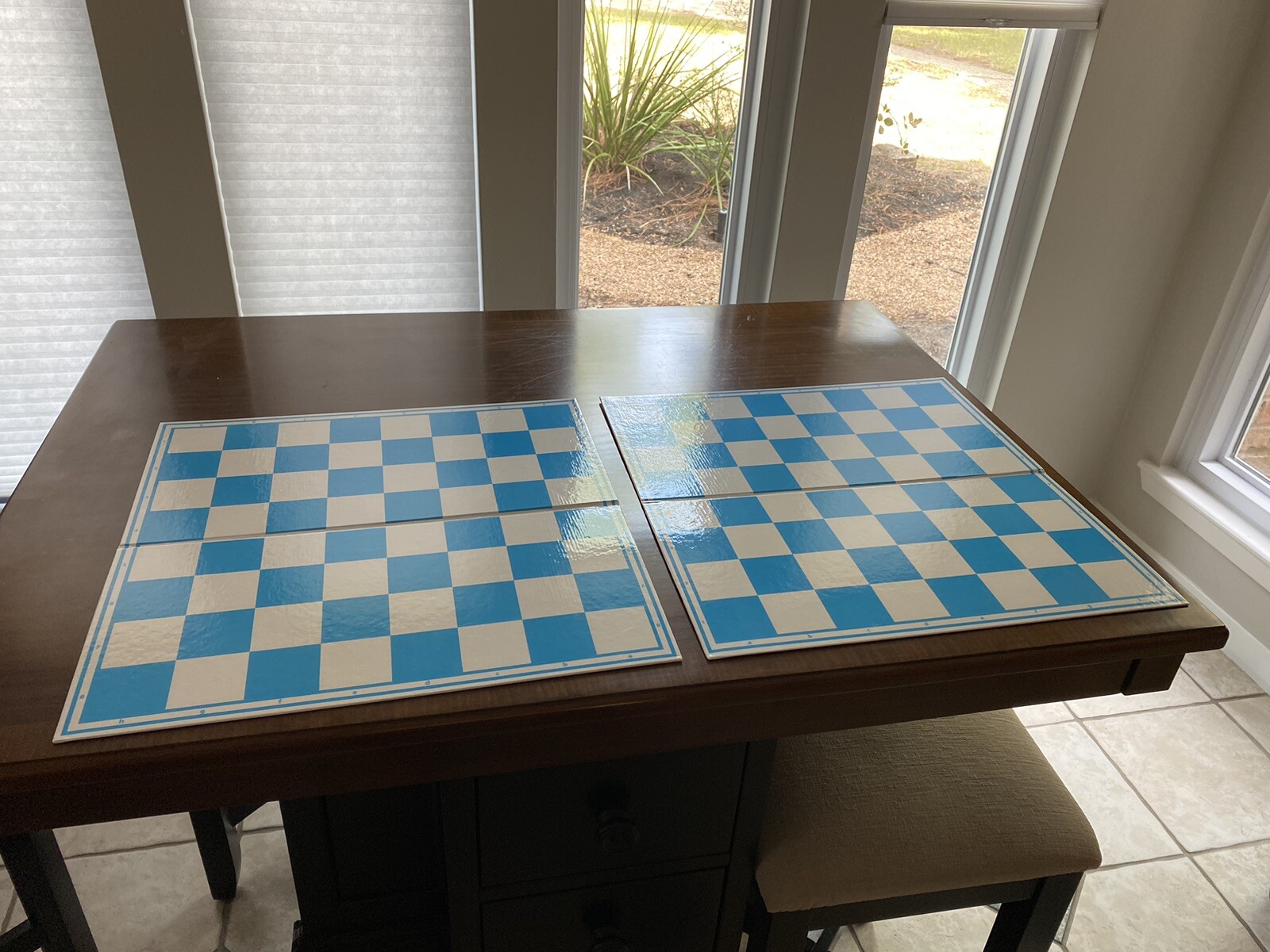 Folding Chessboard or Checkers Boards (2 Boards)