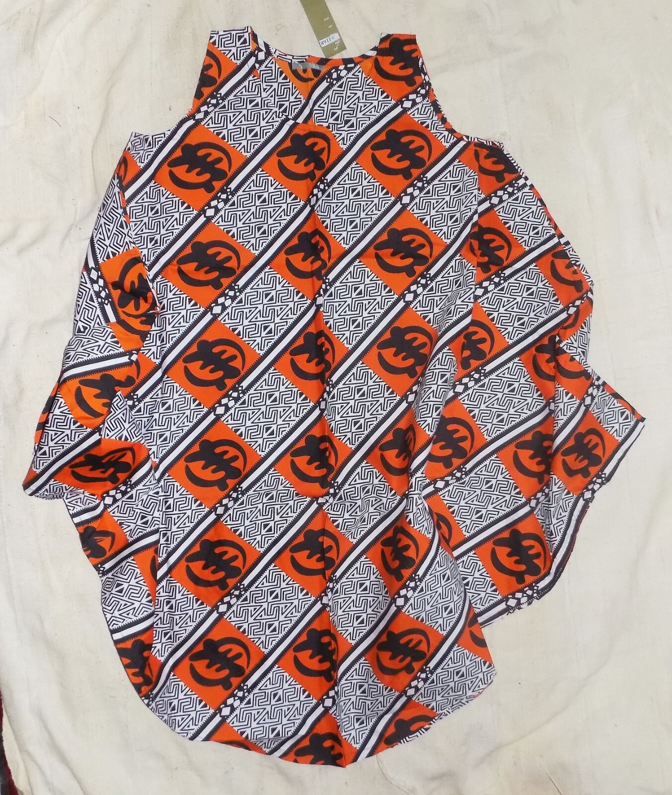 African Print Umbrella Dress or Top Gye Nyame summer ethnic tribal ud13