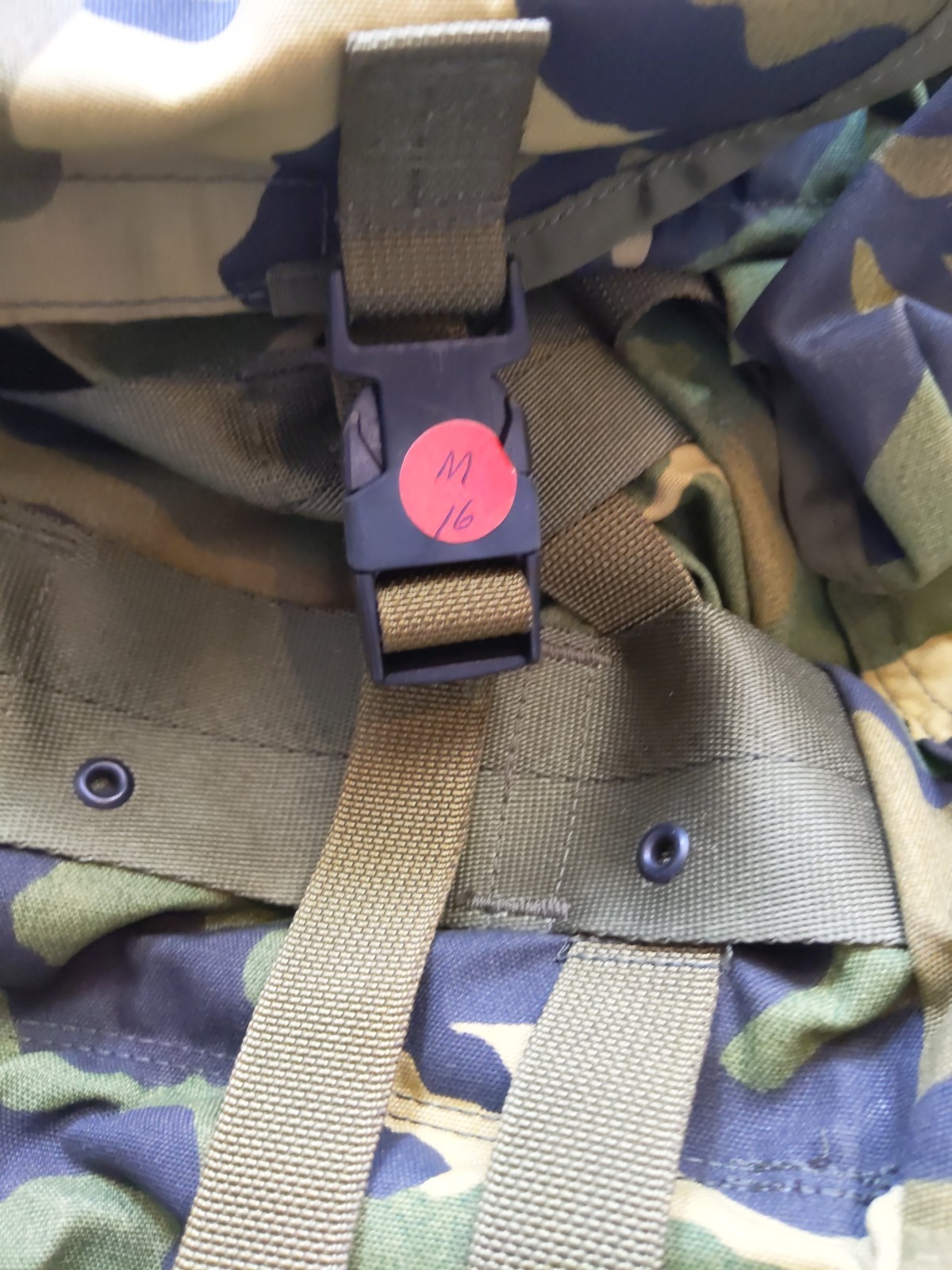 Medium Army Military Camo Field Pack With Internal Frame Plus Small Backpack
