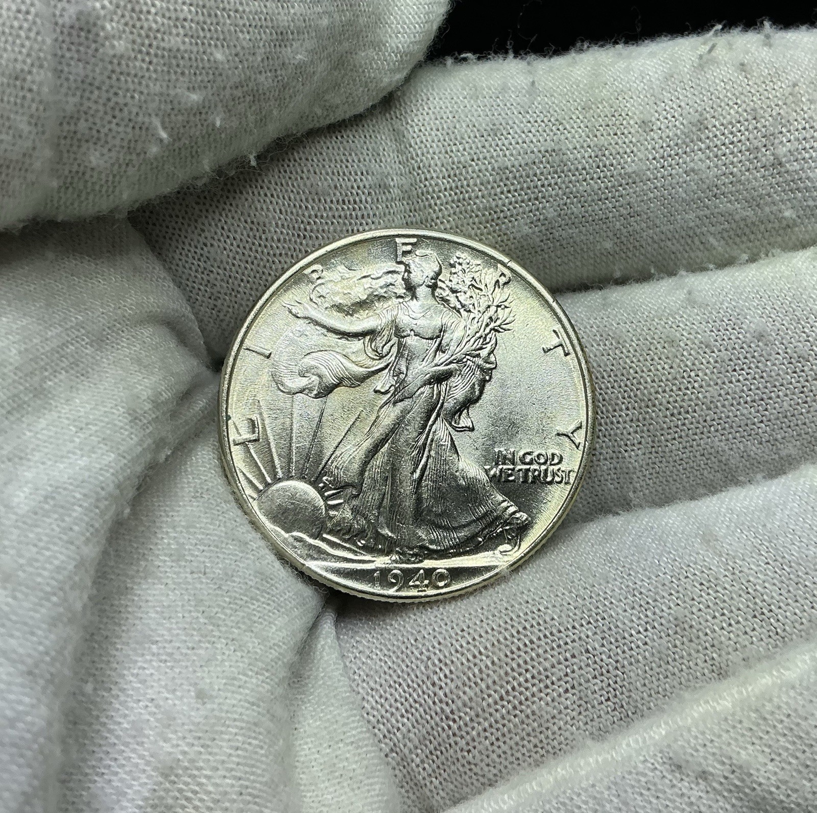 1940 Walking Liberty Half Dollar In AU Condition X70