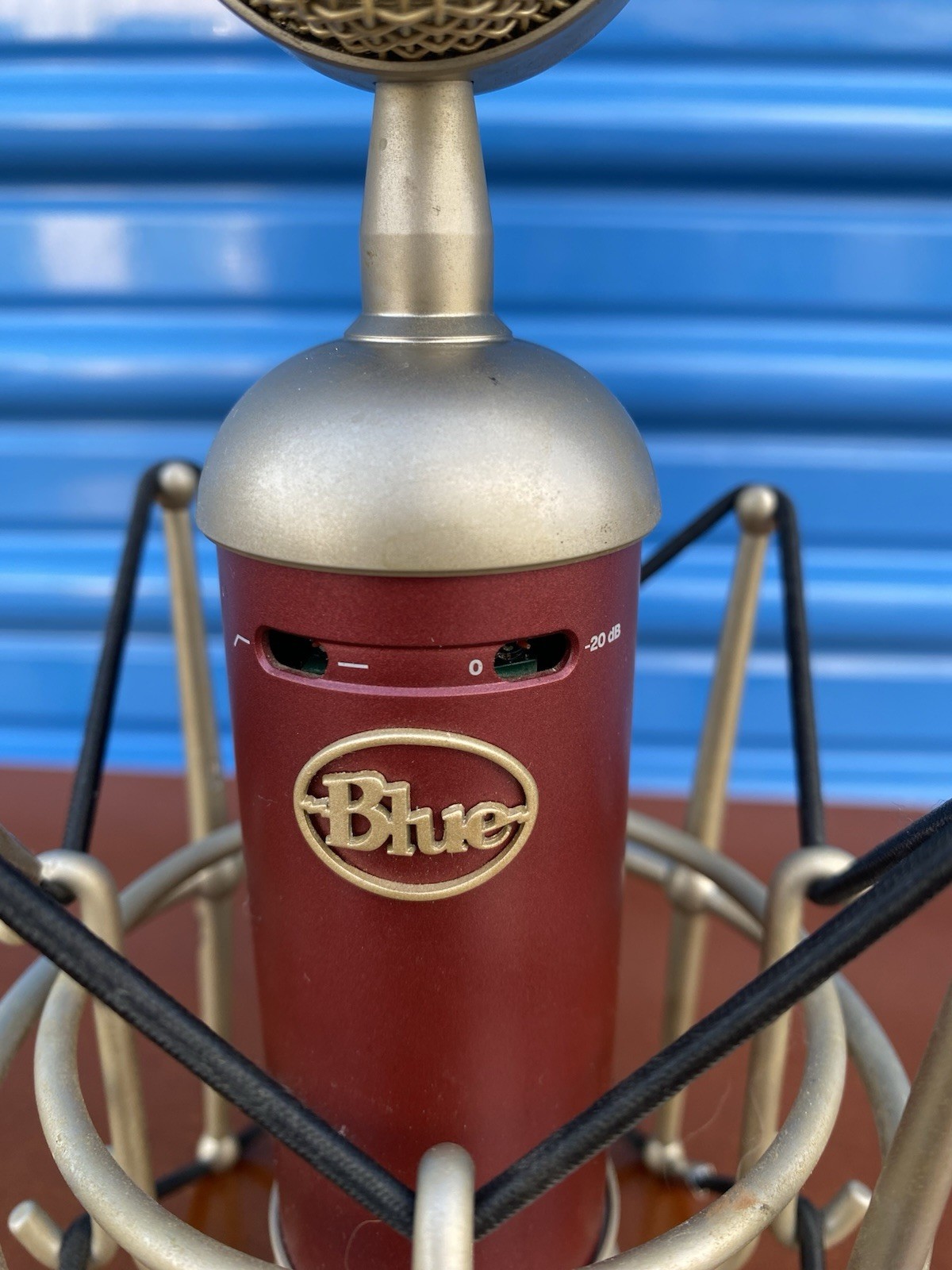 Blue Bluebird Condenser Studio Microphone W/ Shock Mount XLR Cable Used