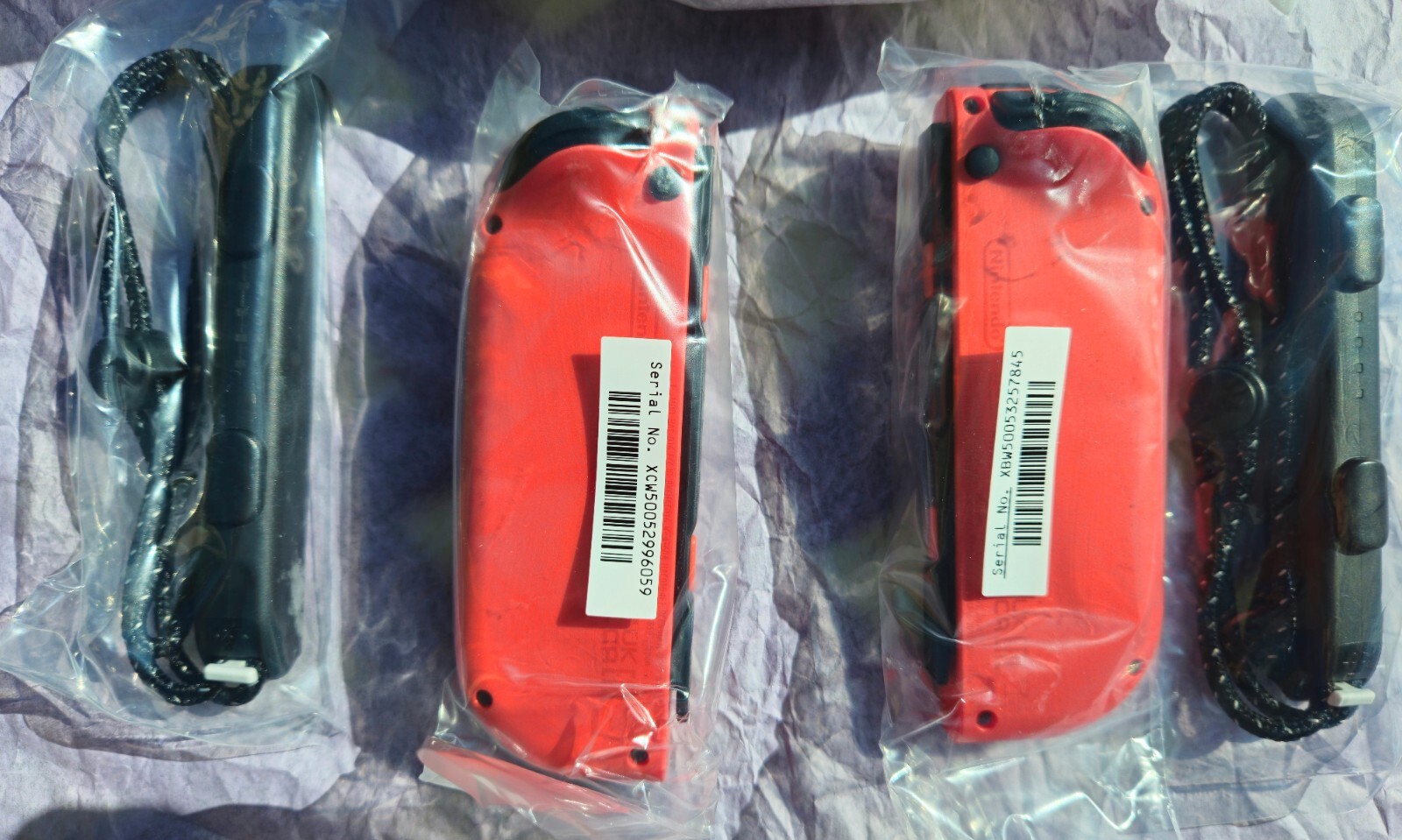 🎮 Mario Red Joy-Con's ONLY Controller Grip Straps Nintendo Switch OLED GENUINE