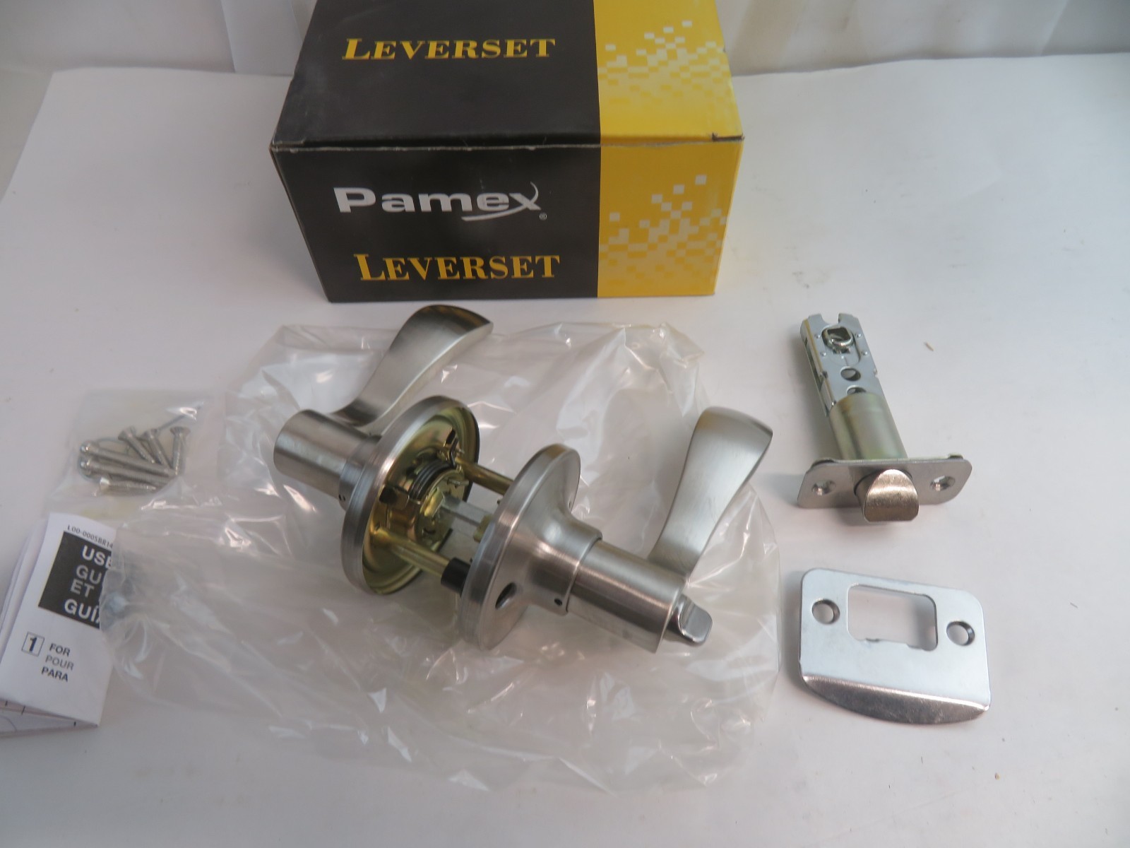 Pamex Naples Leverset Satin Nickel FLYEP01L Left Hand Door