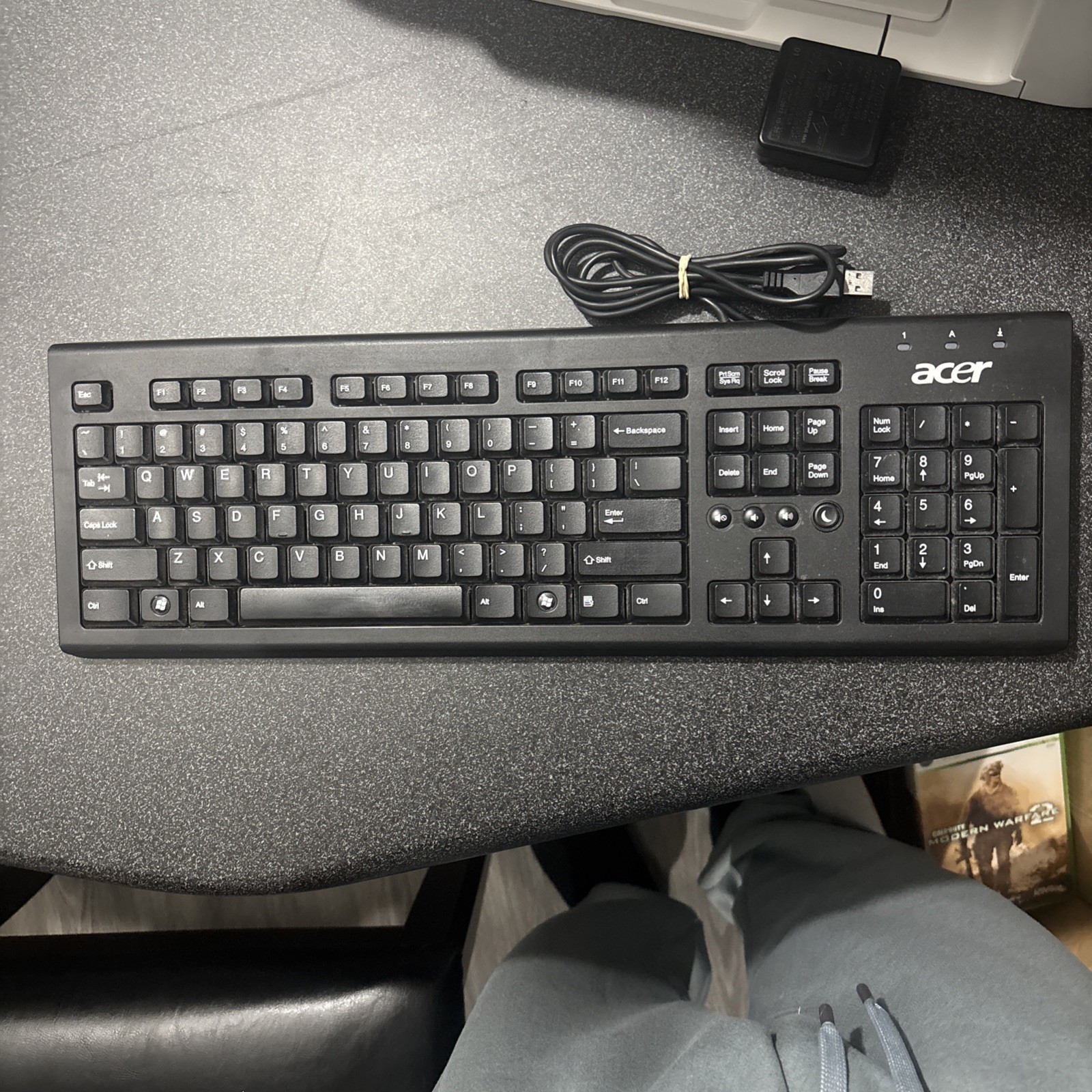 Acer Black USB UK Keyboard ( PR1101U )