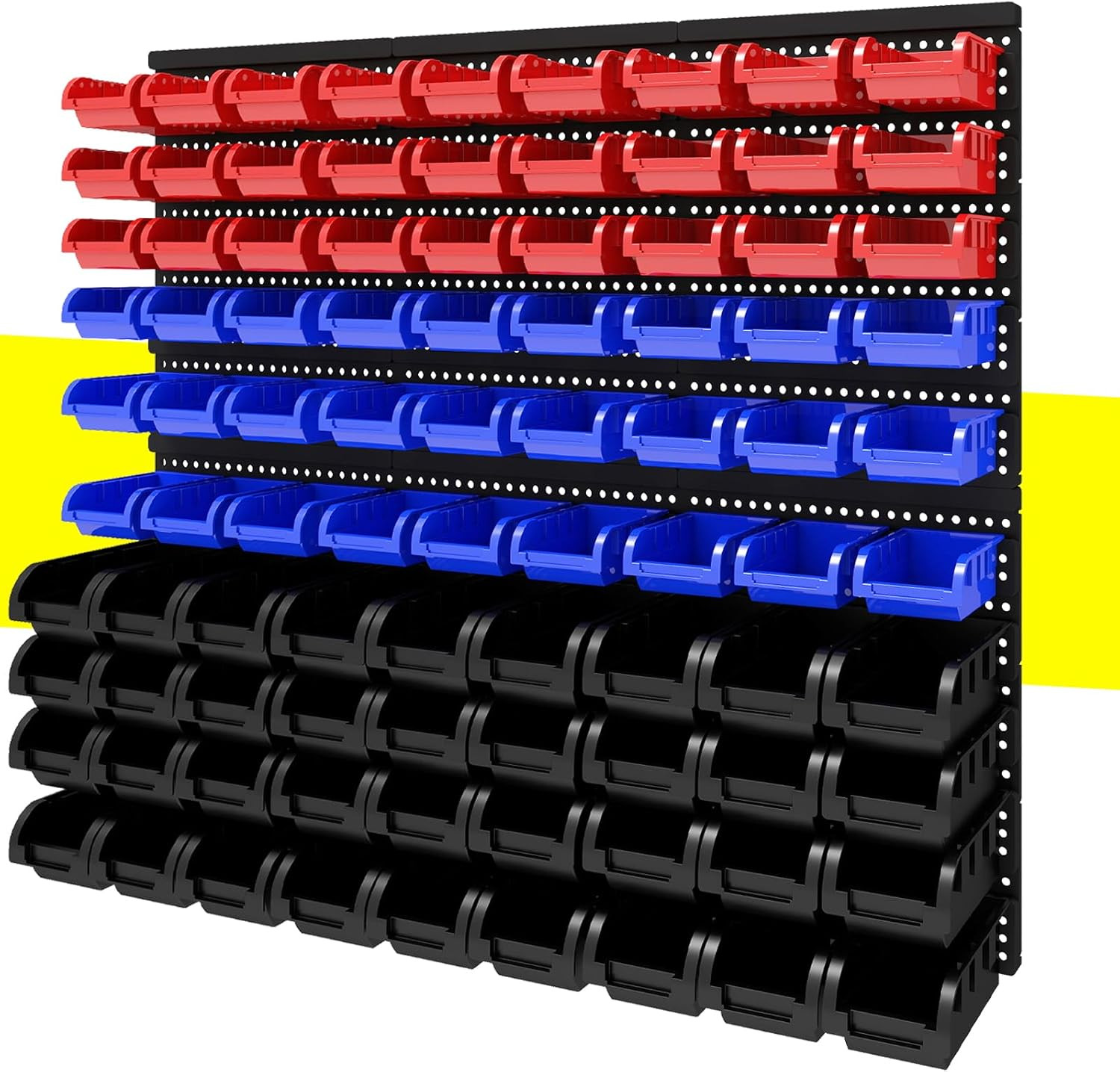 Plastic Wall Mounted Storage Bins Parts Rack Nuts and Bolt Bins Organizer