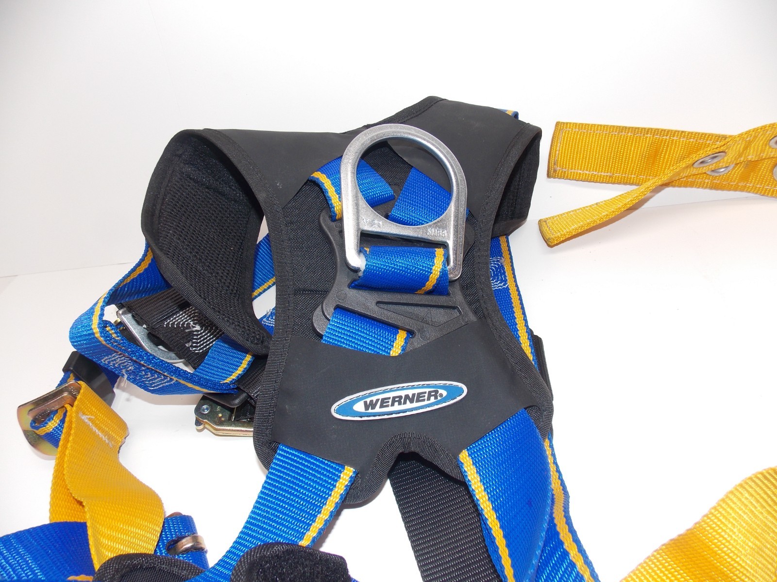 Werner H122004 Blue Armor Climbing Harness, Back and Front D-Rings XL FREE SHIP!