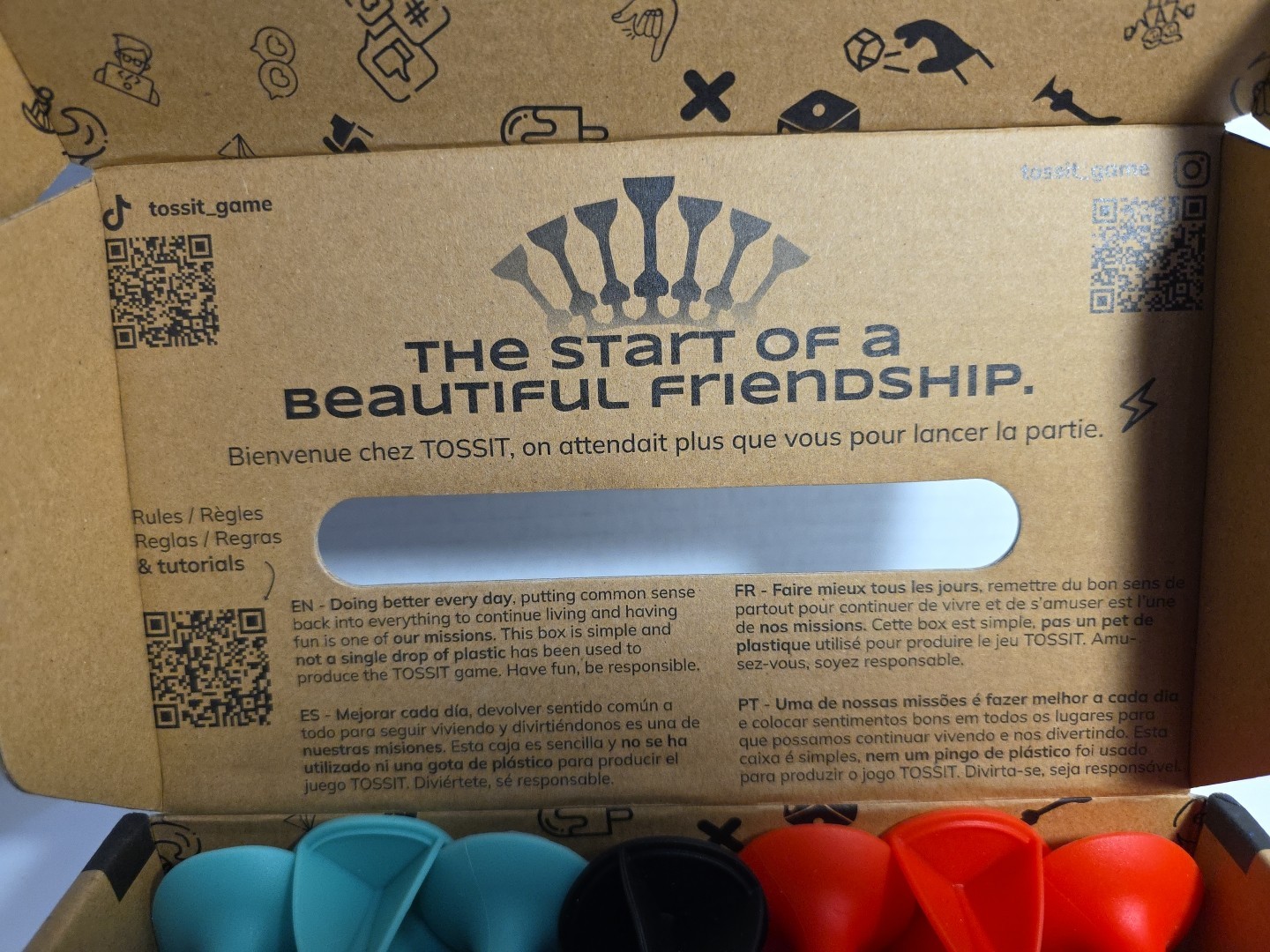 TOSSIT Family Pack! Fun Game at a Great Price! Teal And Red Set