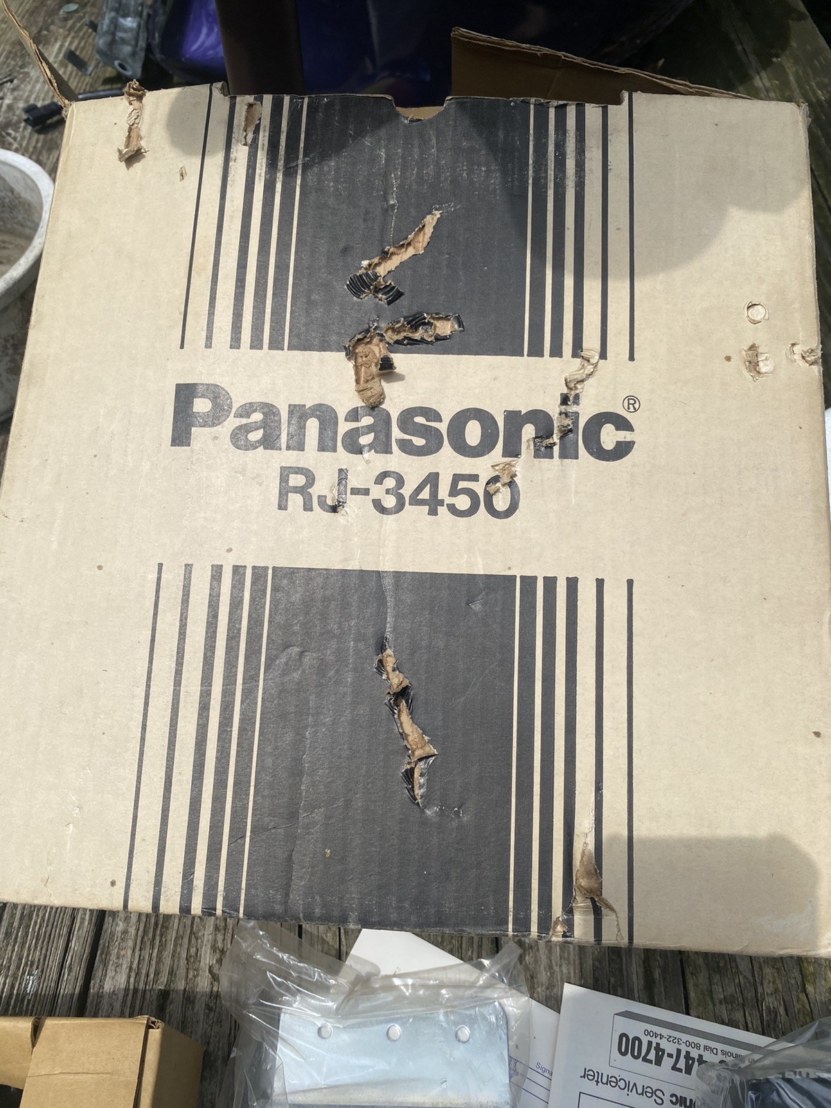 Vintage Panasonic RJ-3450 Handheld Remote CB Radio IN ORIGINAL BOX