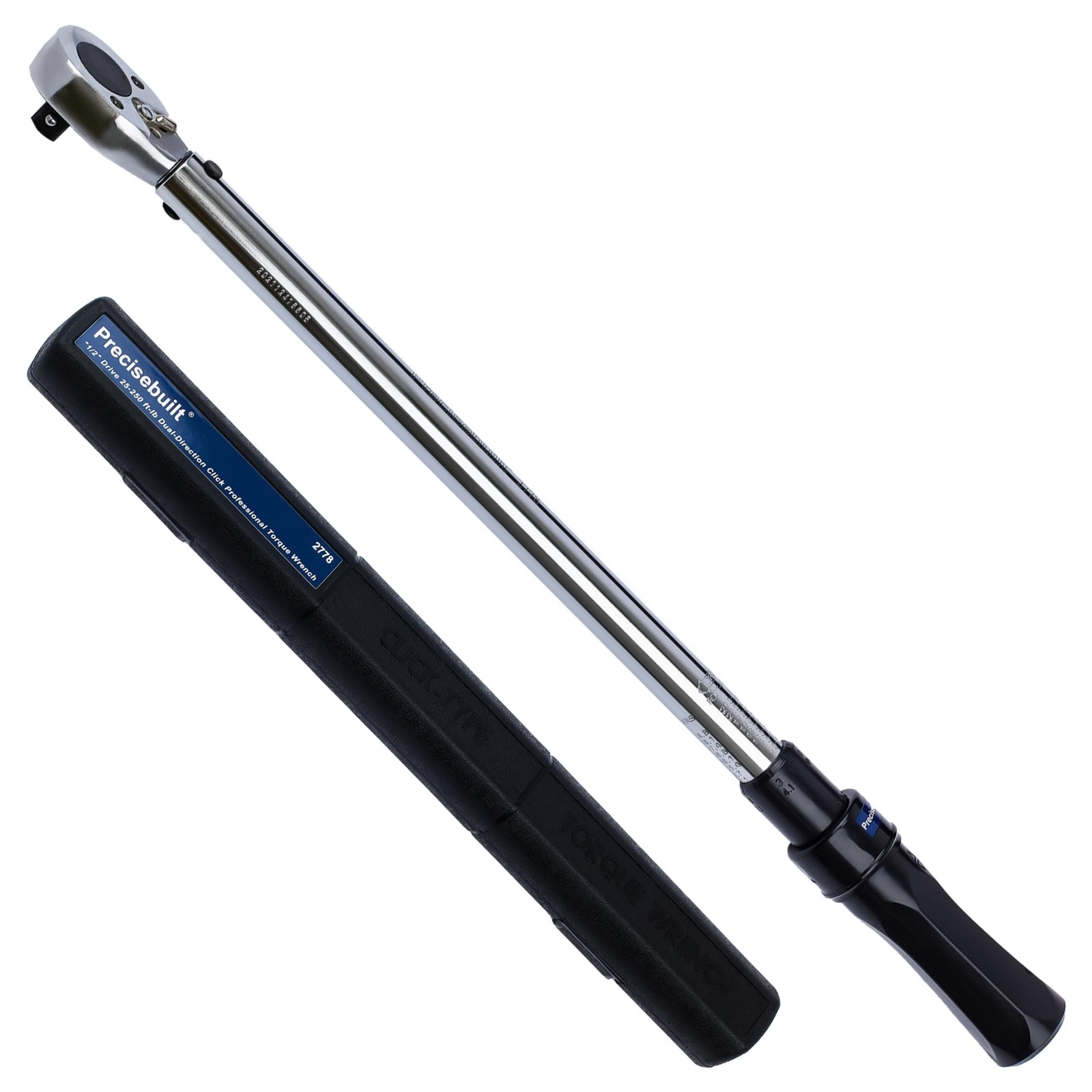 Precisebuilt 1/2 Drive 25-250 ft-lb (44.1-349.1 Nm) Dual-Direction Click Profess